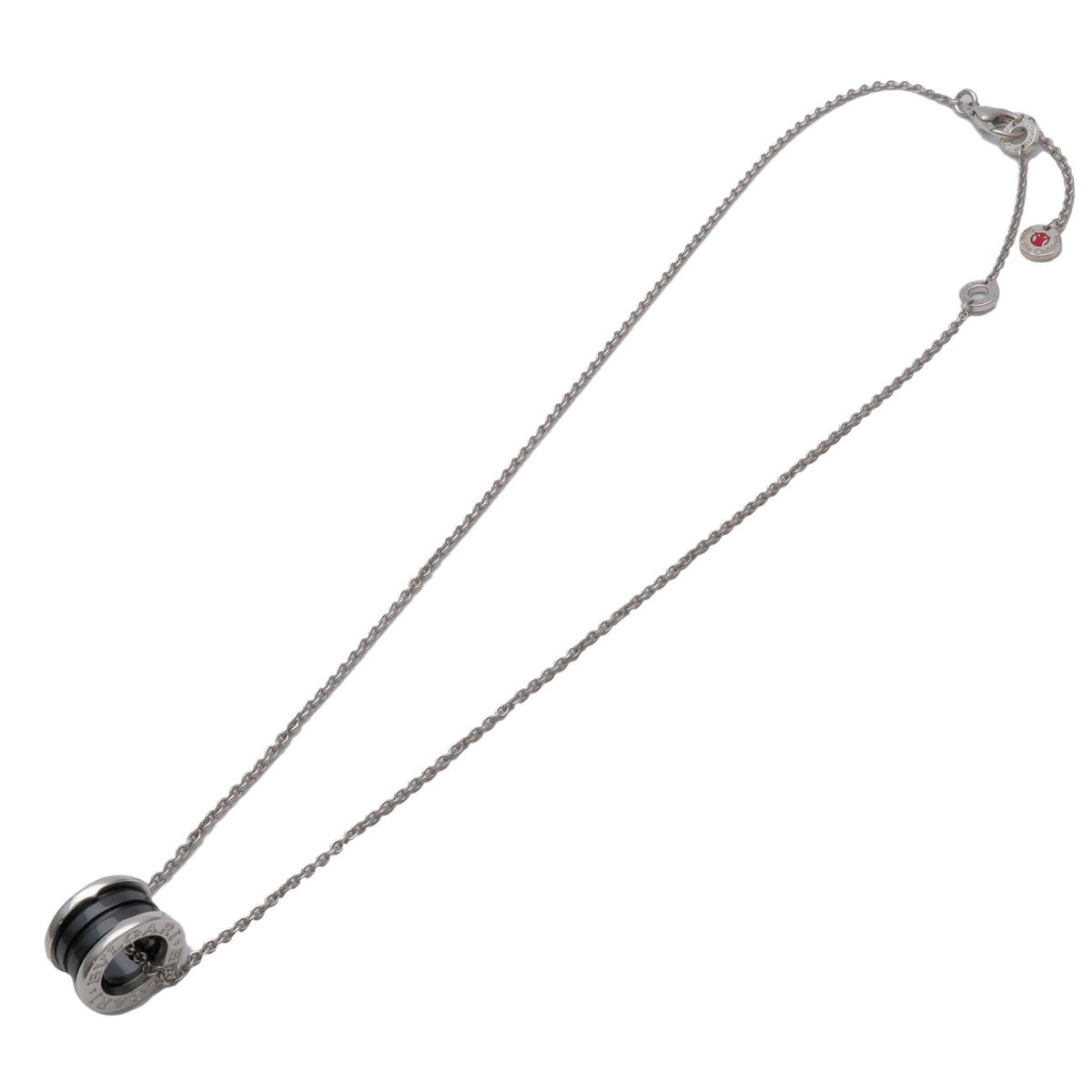 Bvlgari B.Zero1 Save The Children Pendant Sterling Silver With Ceramic Silver Silver Necklace Jewelry (Pre-Owned)