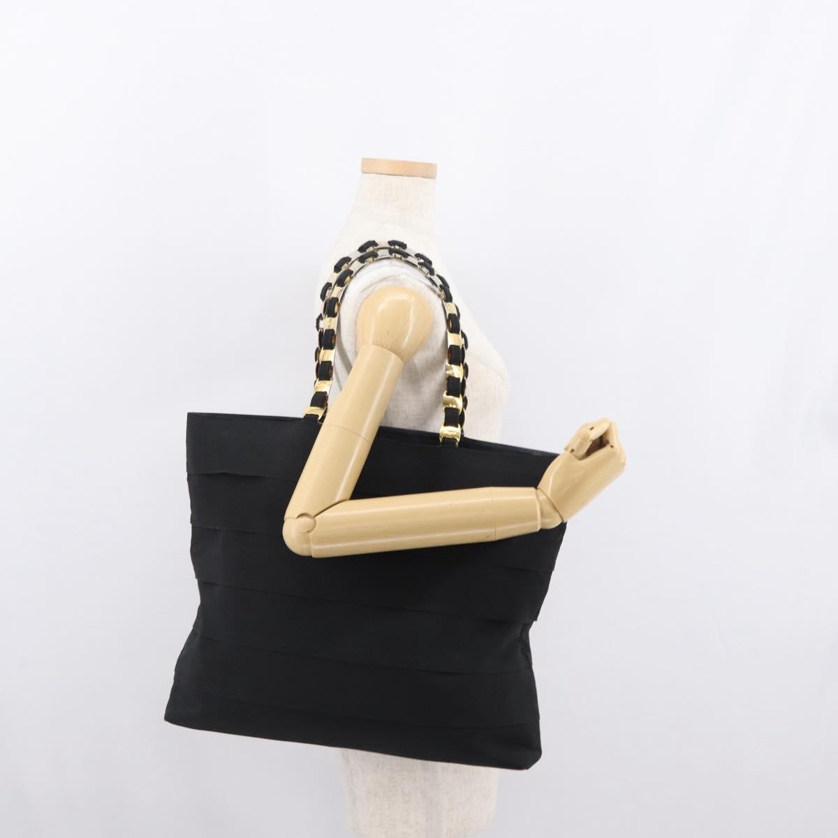 Salvatore Ferragamo Vala Tote Canvas Black Canvas Tote Bag Bag (Pre-Owned)