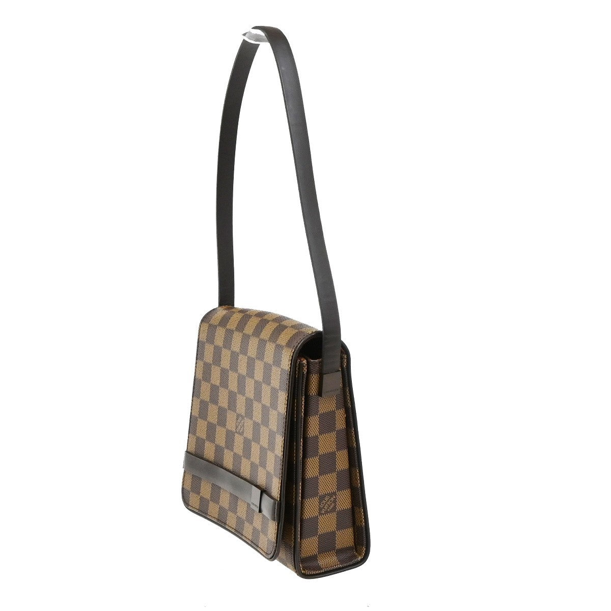 Louis Vuitton Tribeca Carre Damier Ebene Brown Canvas Shoulder Bag Bag (Pre-Owned)