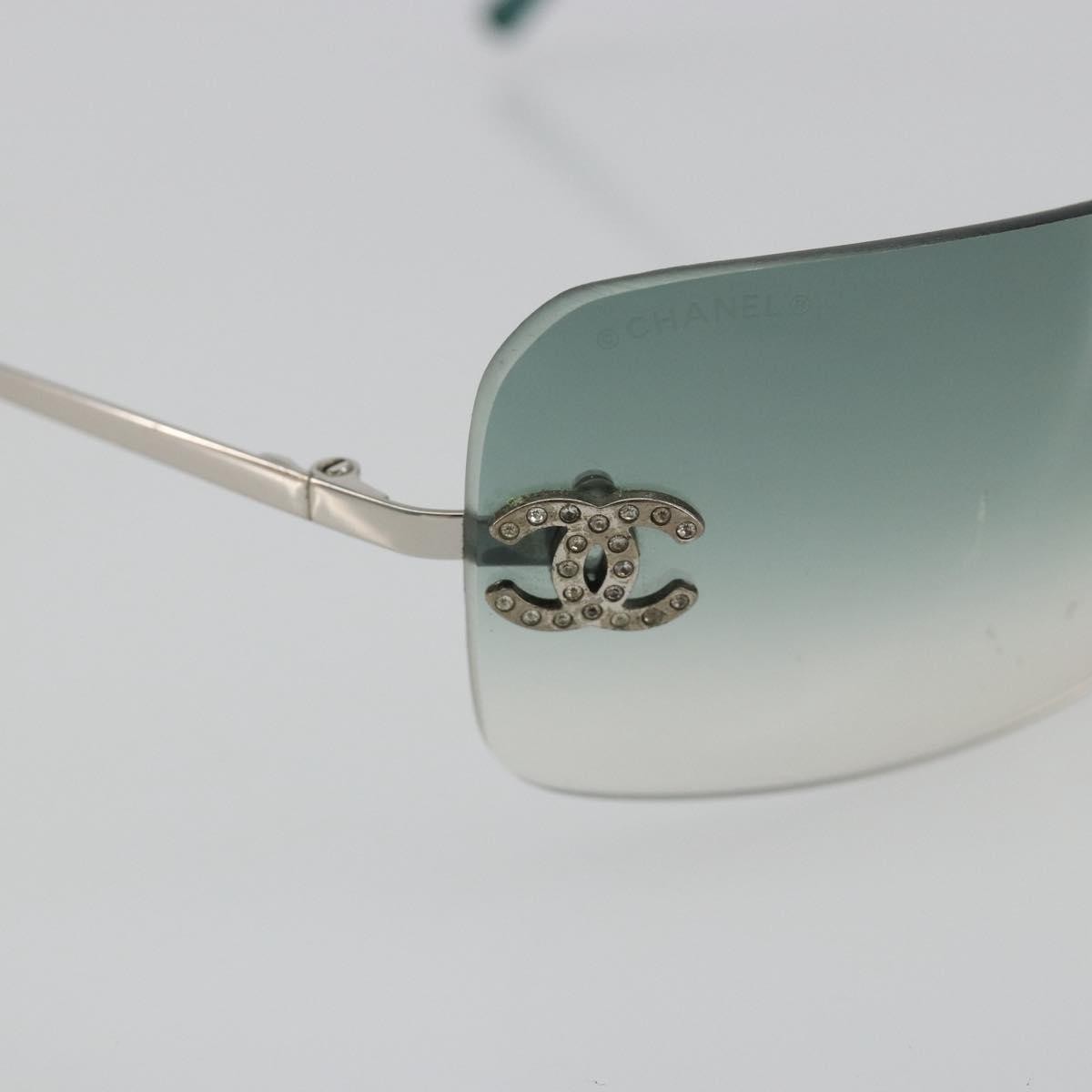 Chanel Logo Cc Metal Green Metal Sunglasse Accessory (Pre-Owned)