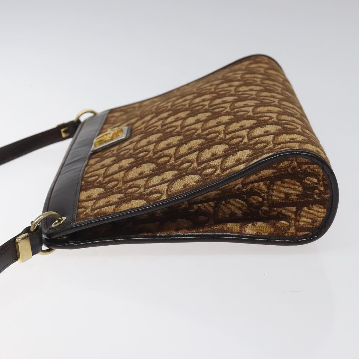 Christian Dior Vintage Trotter Canvas Brown Canvas Shoulder Bag Bag (Pre-Owned)