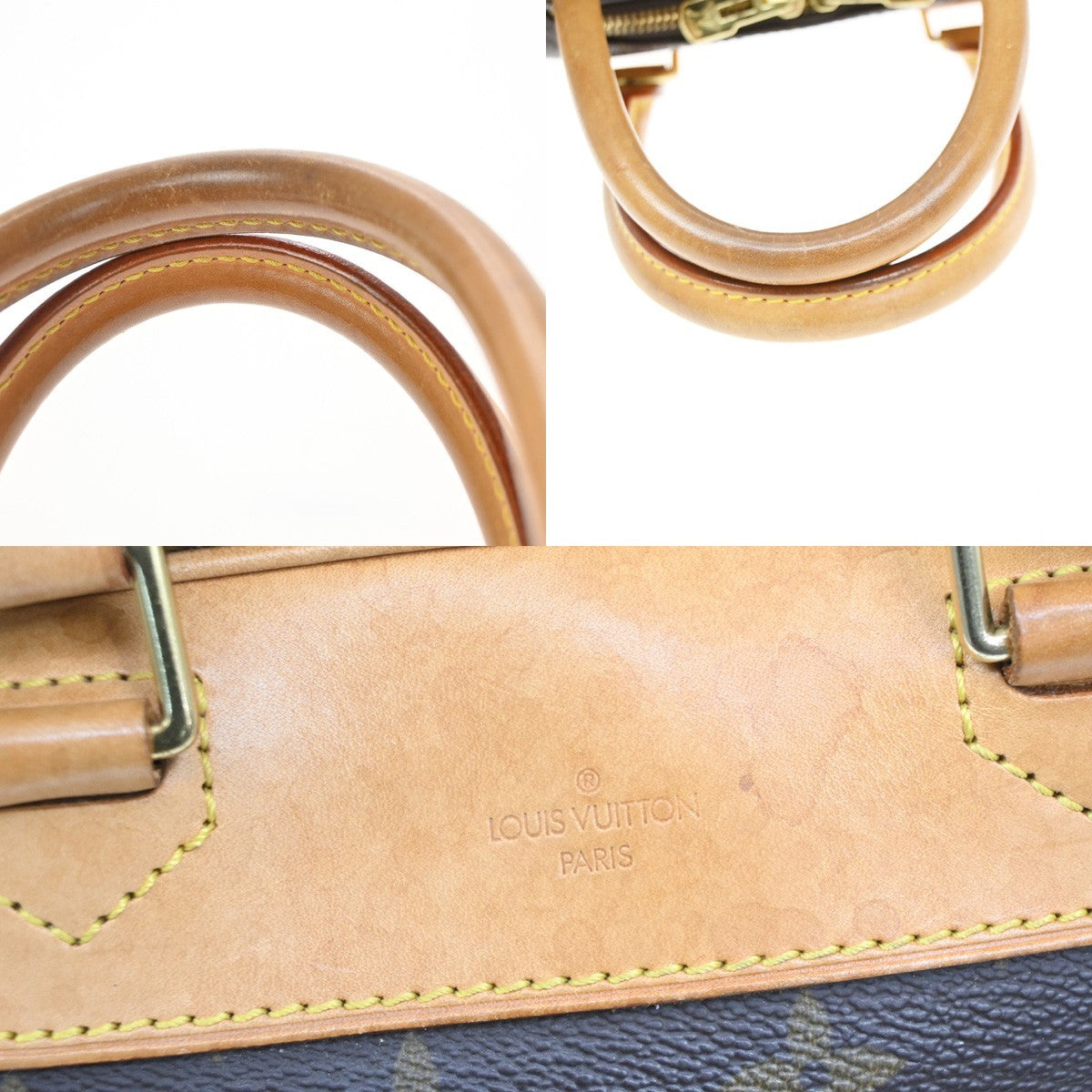 Louis Vuitton Deauville Monogram Canvas Brown Canvas Handbag (Pre-Owned)