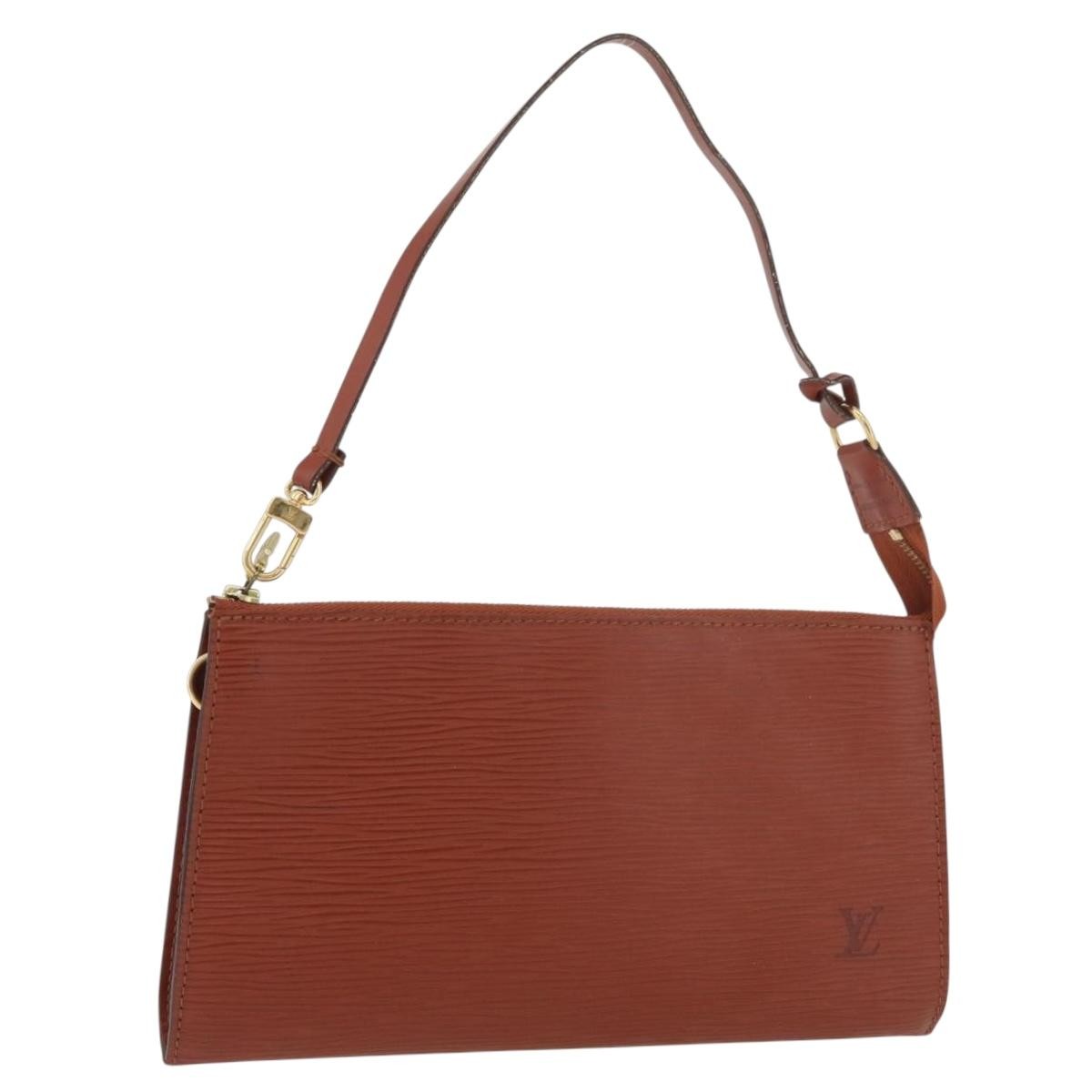 Louis Vuitton Pochette Accessoires Epi Leather Brown Leather Clutche & Pouche Bag (Pre-Owned)