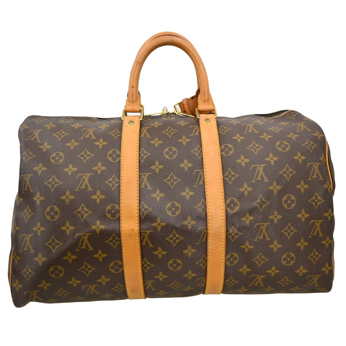 Louis Vuitton Keepall Monogram Canvas Brown Canvas Travel Bag Bag (Pre-Owned)