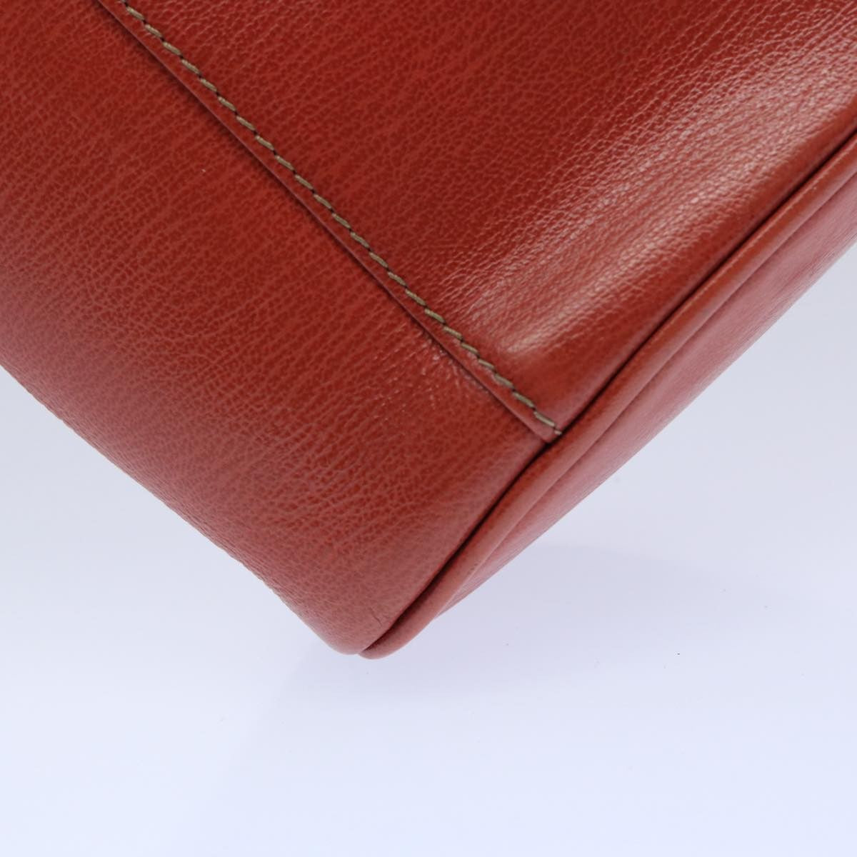 Loewe Vintage Velazquez Top Handle Leather Orange Leather Handbag (Pre-Owned)