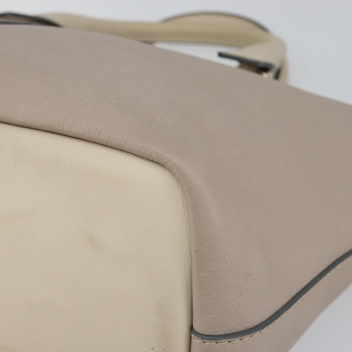 Chloe Bicolor Baylee Satchel Leather Gray Leather Handbag (Pre-Owned)