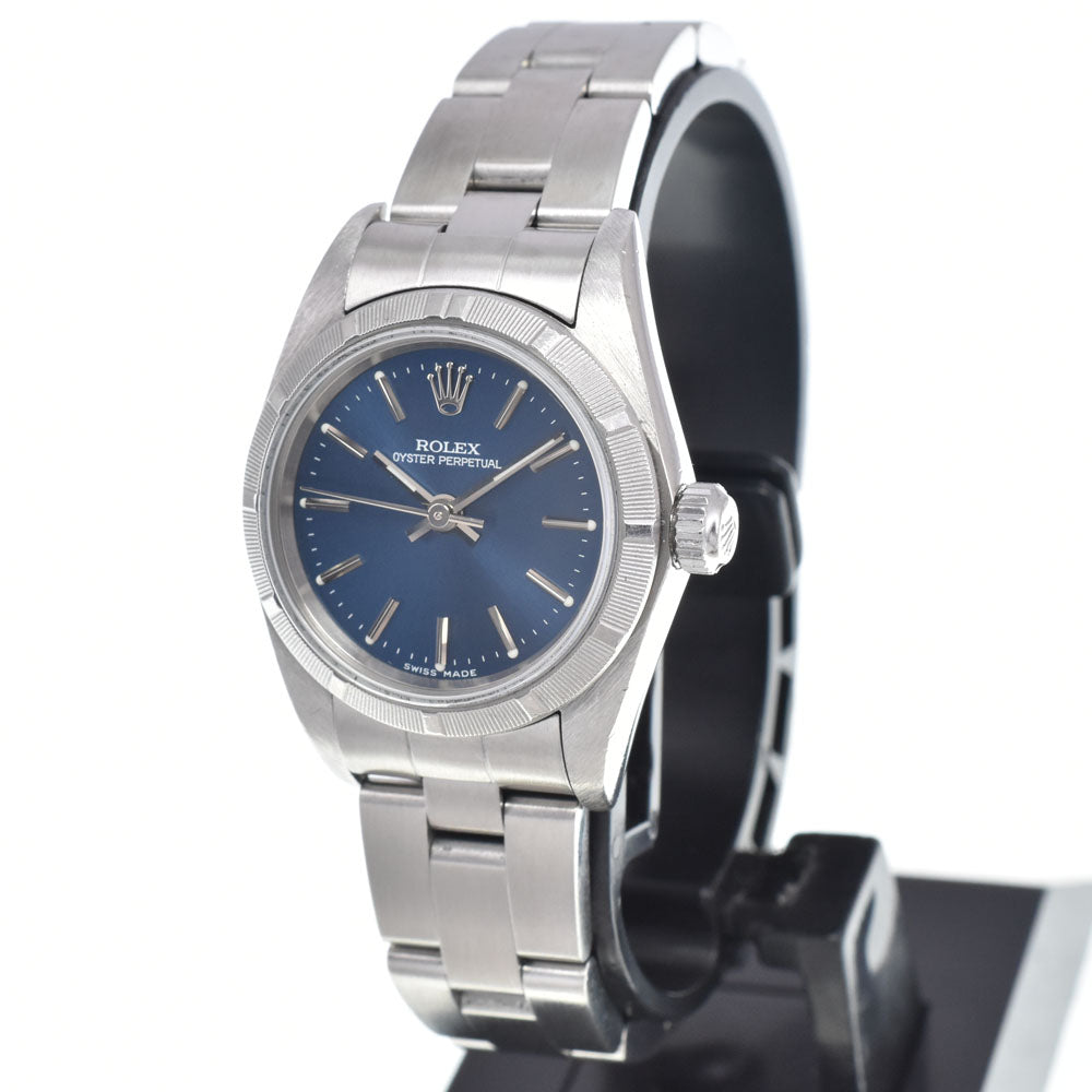 Rolex Oyster Perpetual Automatic Stainless Steel And Yellow Gold With Diamond Markers Watch (Pre-Owned)