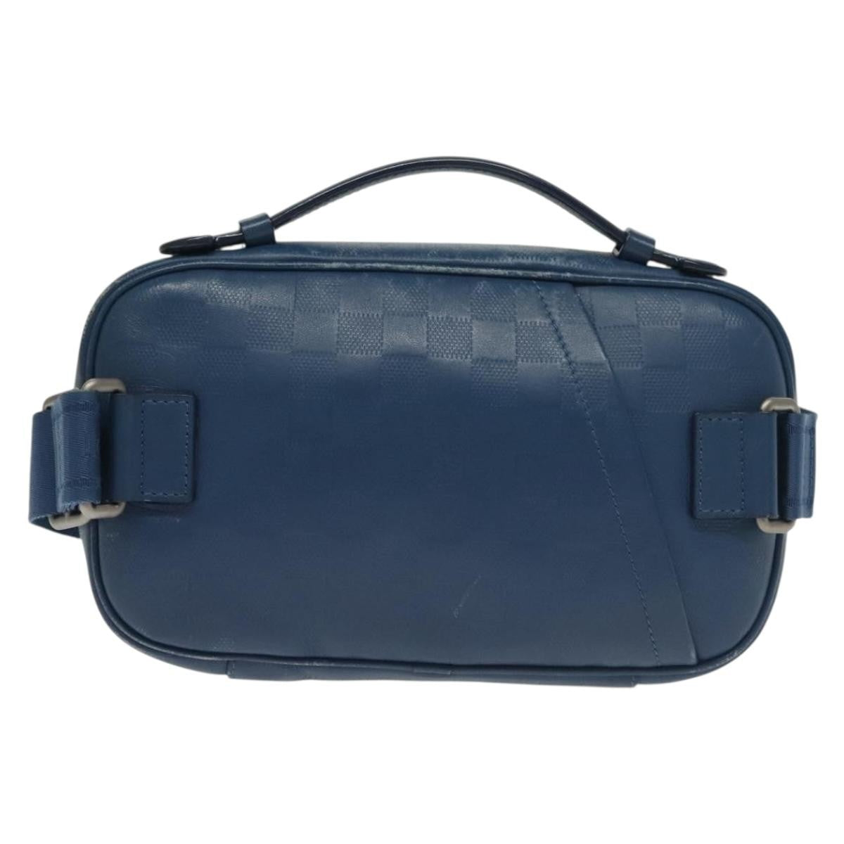 Louis Vuitton Ambler Damier Infini Leather Blue Leather Shoulder Bag Bag (Pre-Owned)
