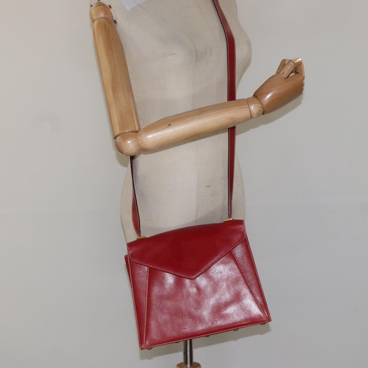 Salvatore Ferragamo Vintage Leather Red Leather Shoulder Bag Bag (Pre-Owned)