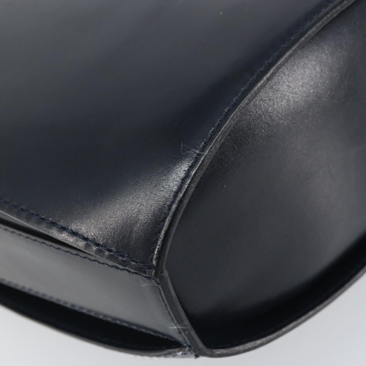 Bally Vintage Leather Black Leather Shoulder Bag Bag (Pre-Owned)