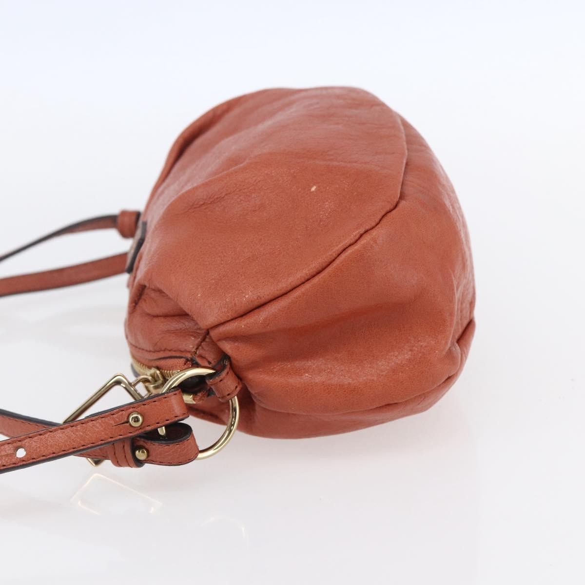 Chloe Vintage Leather Orange Leather Shoulder Bag Bag (Pre-Owned)