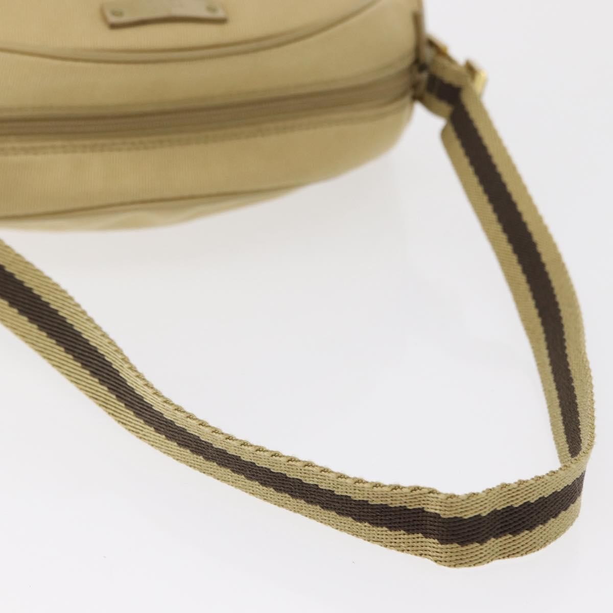 Gucci Vintage Canvas Beige Canvas Shoulder Bag Bag (Pre-Owned)