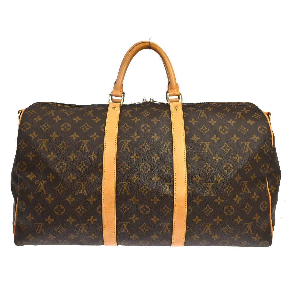 Louis Vuitton Keepall Bandouliere Monogram Canvas Brown Canvas Travel Bag Bag (Pre-Owned)