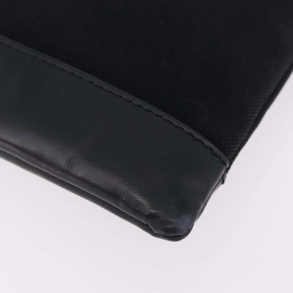 Balenciaga Navy Zip Canvas And Leather Black Canvas Clutche & Pouche Bag (Pre-Owned)
