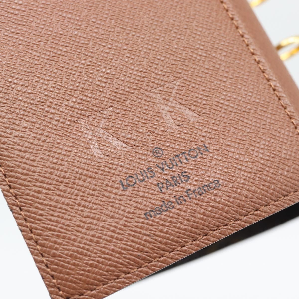 Louis Vuitton Agenda Cover Monogram Canvas Brown Canvas Wallets Accessory (Pre-Owned)