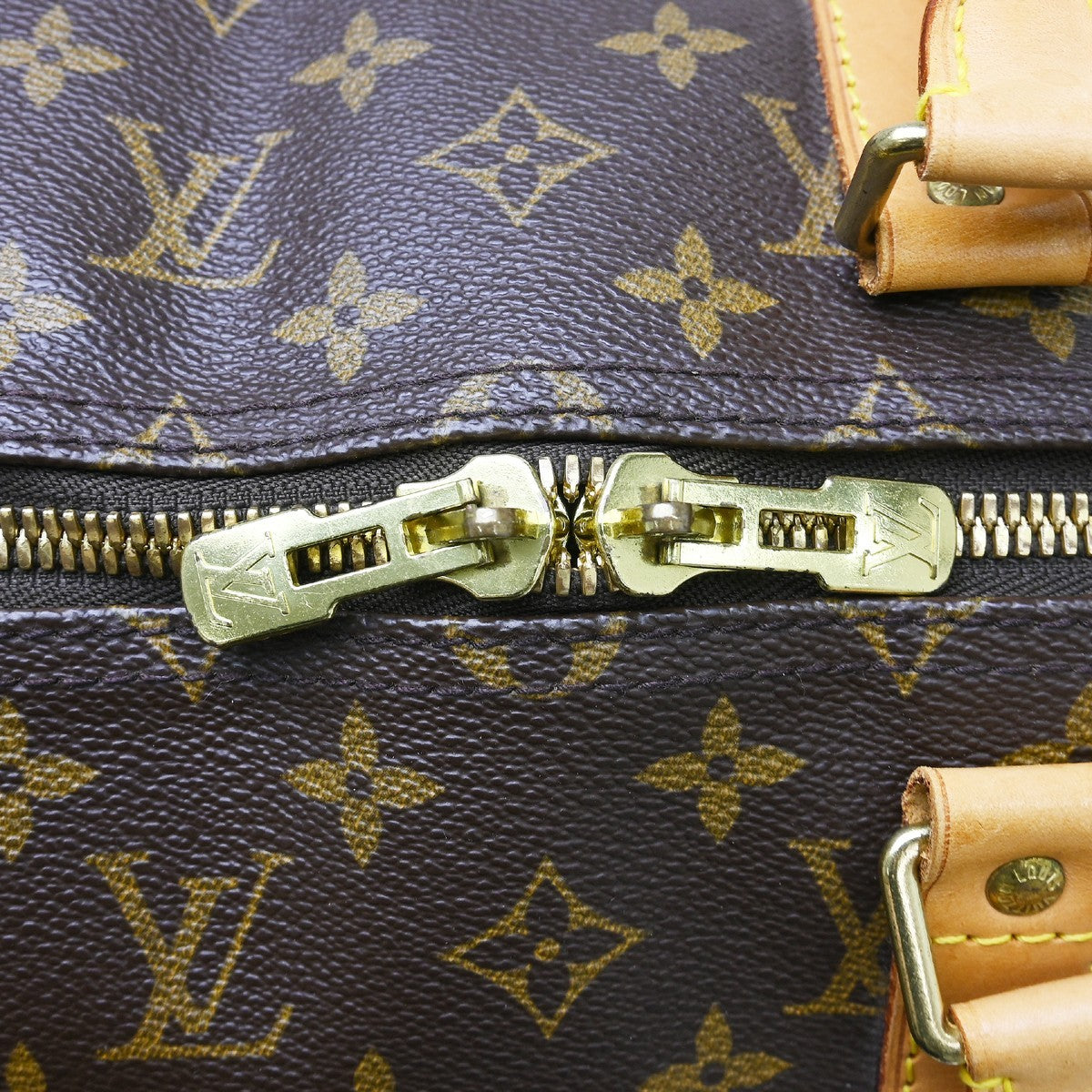 Louis Vuitton Keepall Monogram Brown Canvas Travel Bag Bag (Pre-Owned)