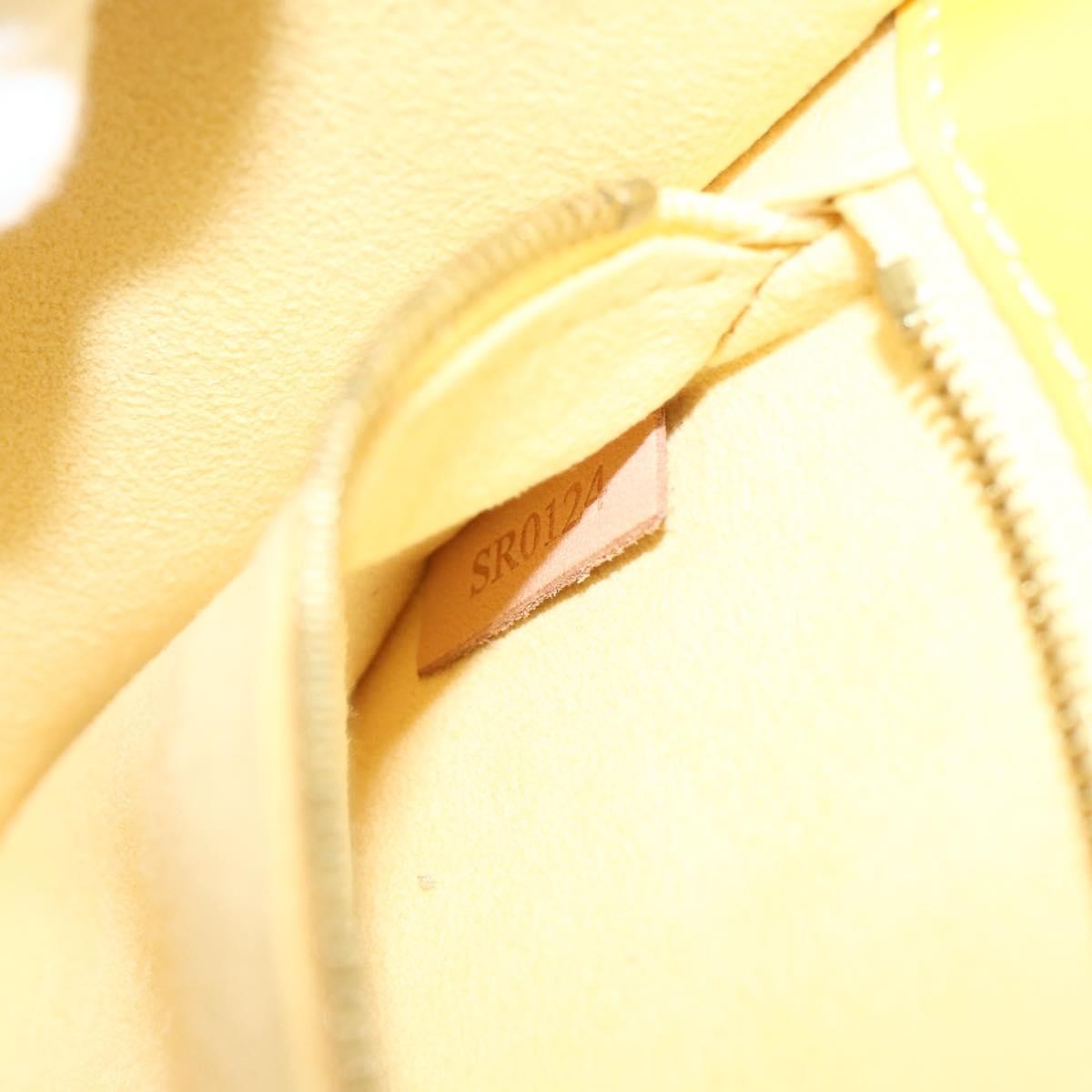 Louis Vuitton Monceau Vernis Yellow Patent_Leather Handbag (Pre-Owned)
