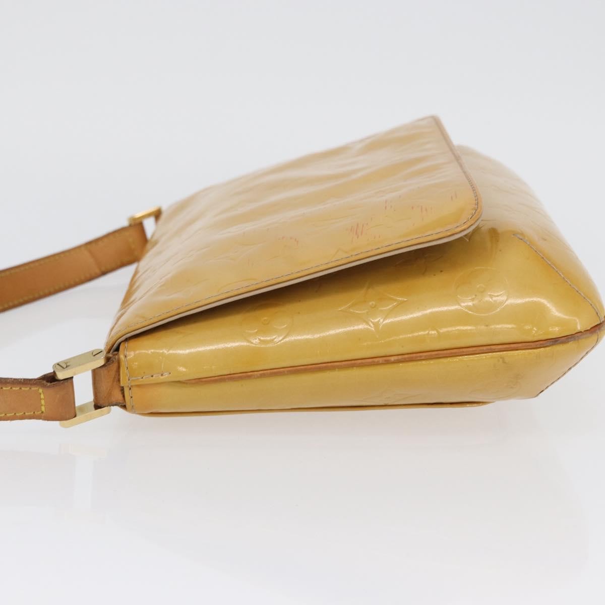 Louis Vuitton Thompson Street Monogram Vernis Beige Patent_Leather Shoulder Bag Bag (Pre-Owned)