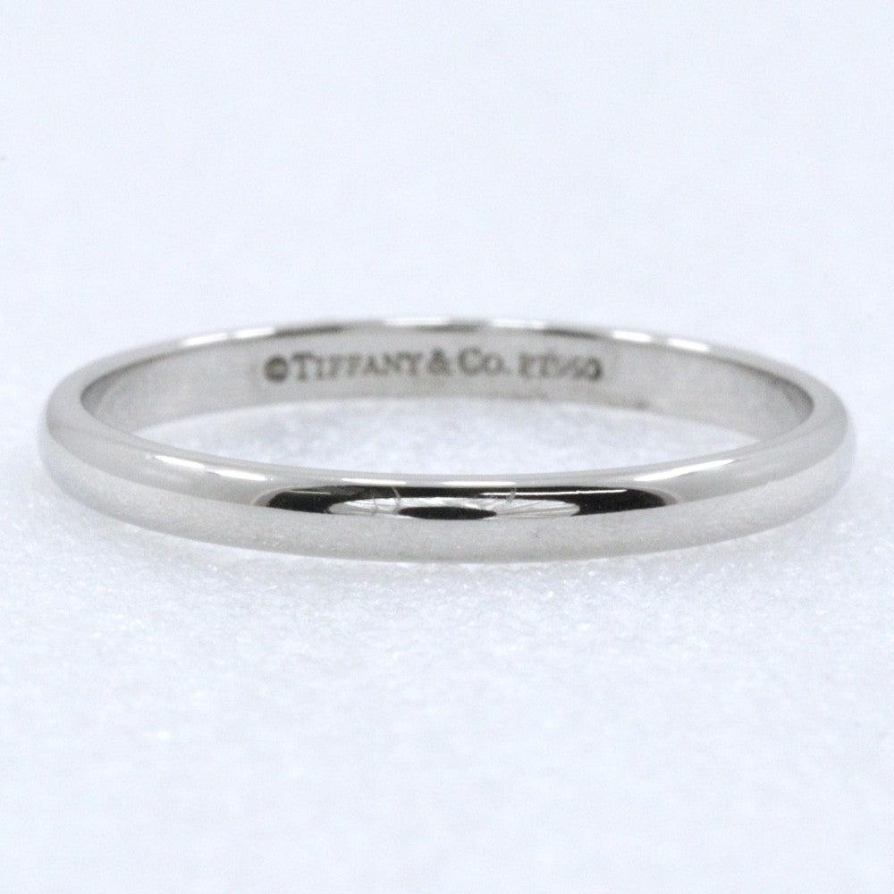 Tiffany & Co. Classic Wedding Band Platinum Silver Platinum Ring Jewelry (Pre-Owned)