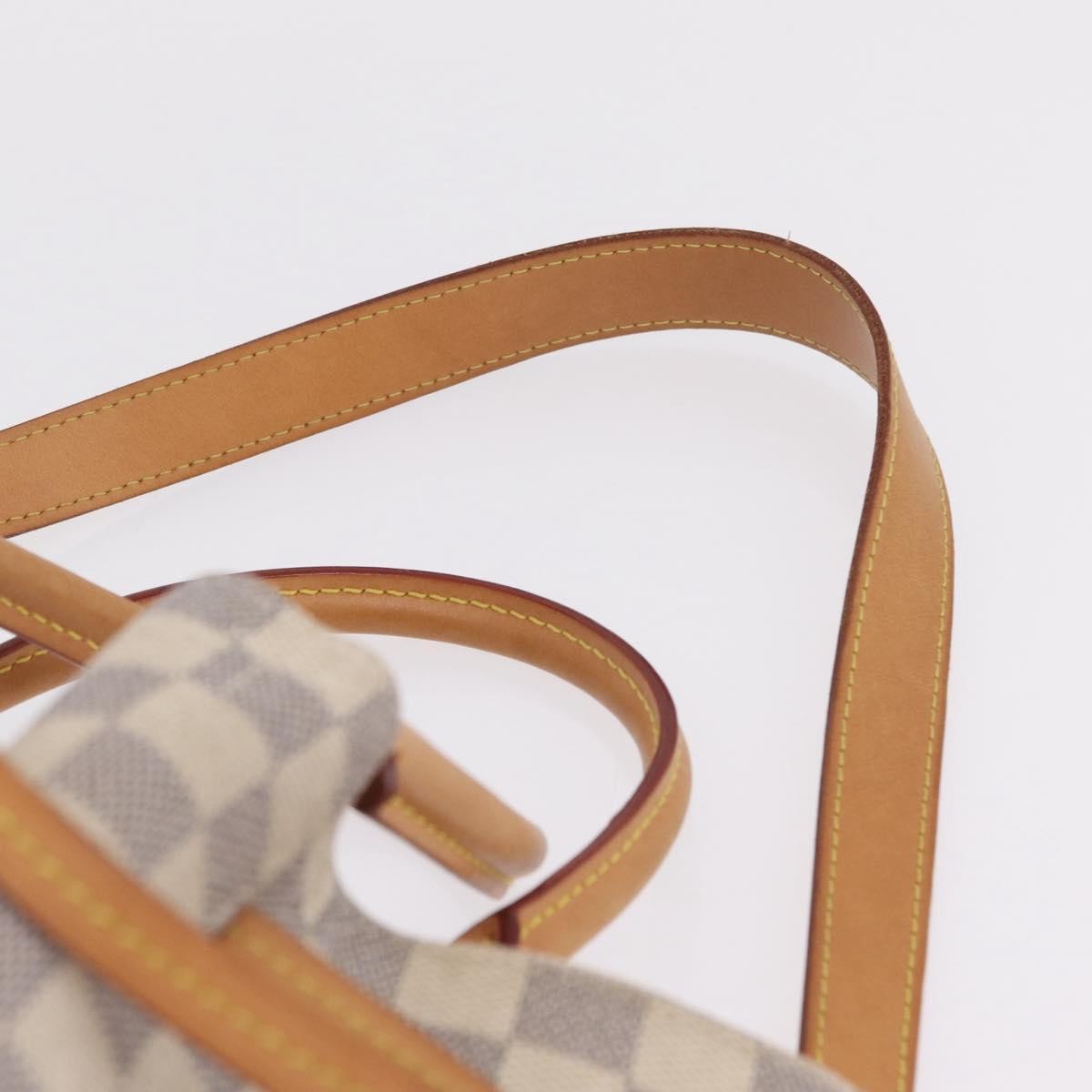 Louis Vuitton Girolata Damier White Canvas Handbag (Pre-Owned)