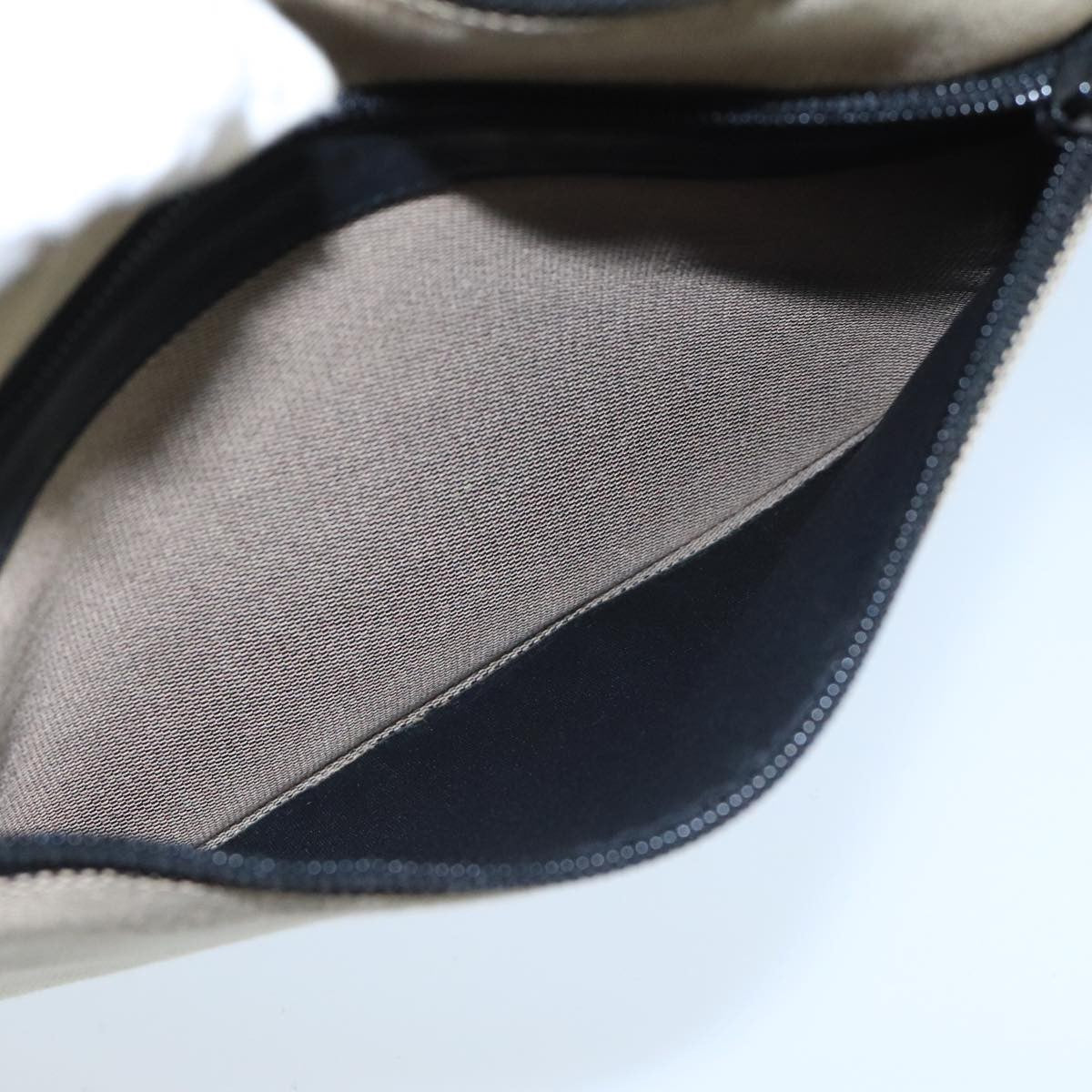 Gucci Vintage Bamboo Shoulder Canvas Beige Canvas Shoulder Bag Bag (Pre-Owned)