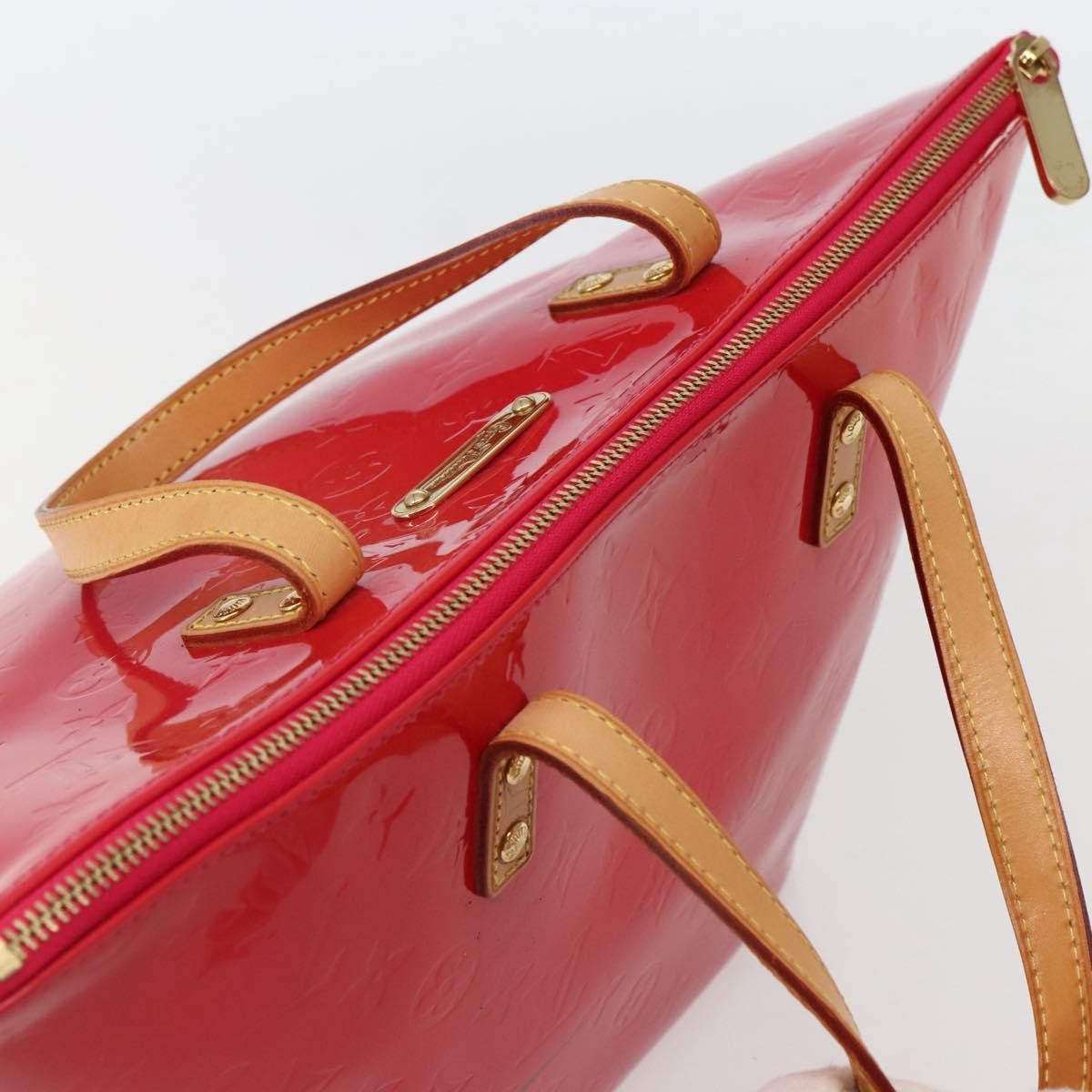 Louis Vuitton Bellevue Monogram Vernis Pink Patent_Leather Tote Bag Bag (Pre-Owned)