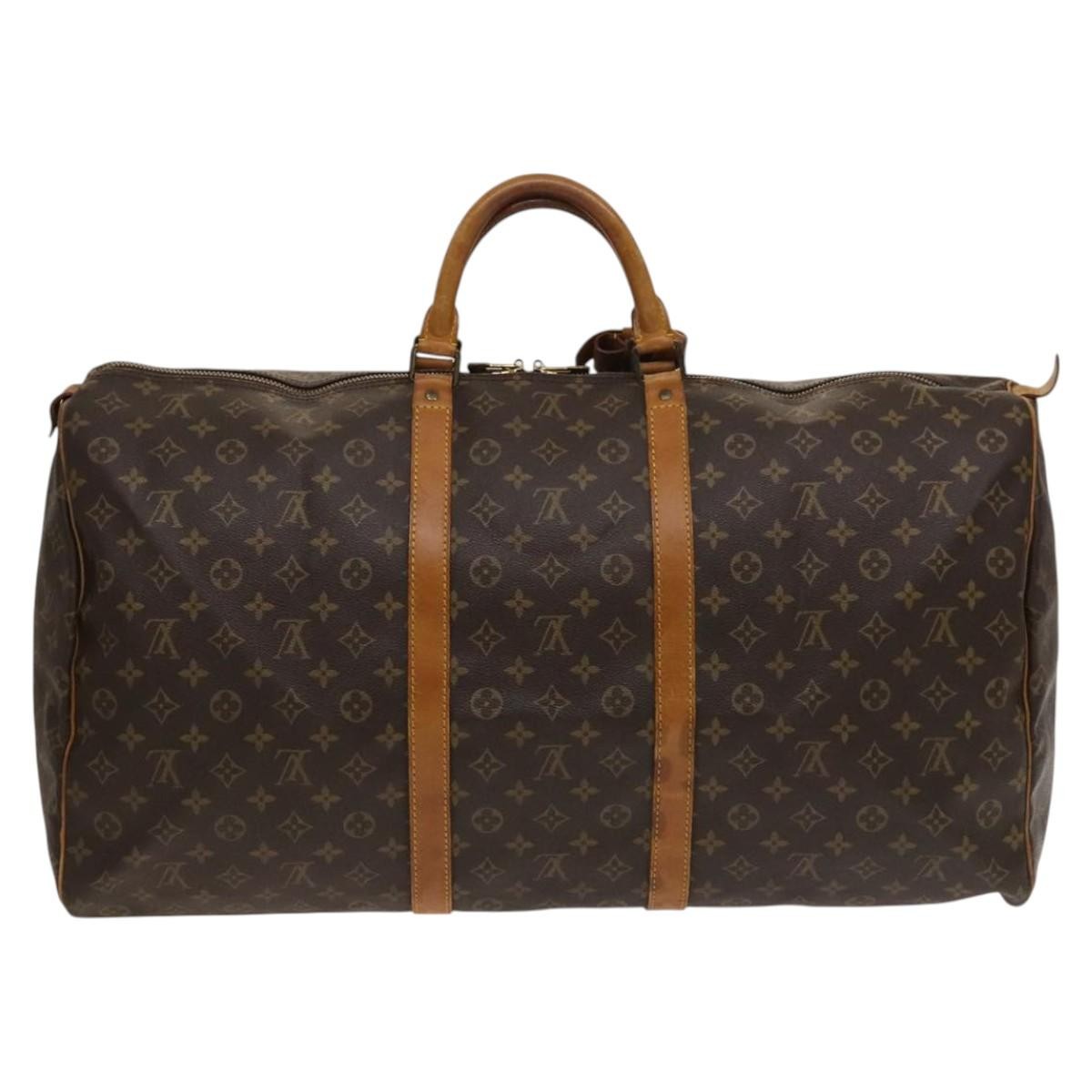 Louis Vuitton Keepall Monogram Canvas Brown Canvas Travel Bag Bag (Pre-Owned)