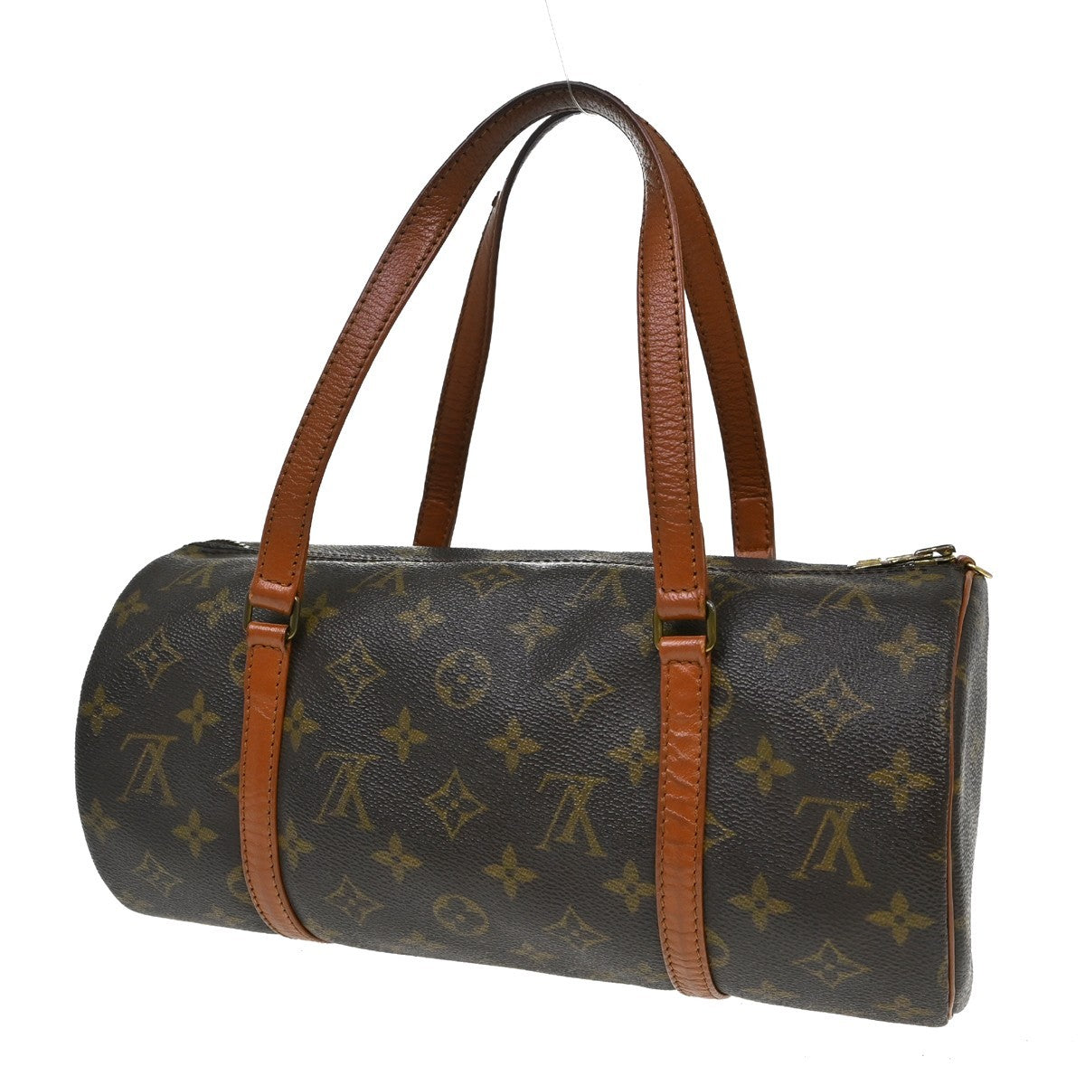 Louis Vuitton Papillon Monogram Canvas Brown Canvas Handbag (Pre-Owned)