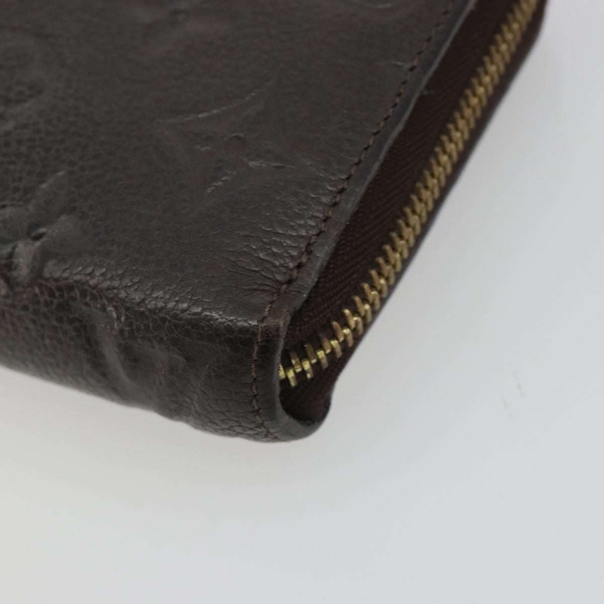 Louis Vuitton Zippy Wallet Nm Leather Empreinte Brown Leather Wallets Accessory (Pre-Owned)