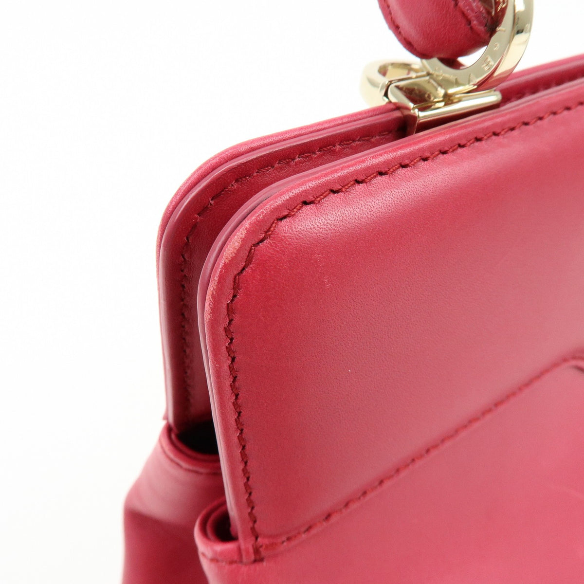 Bvlgari Isabella Rossellini Leather Pink Leather Handbag (Pre-Owned)