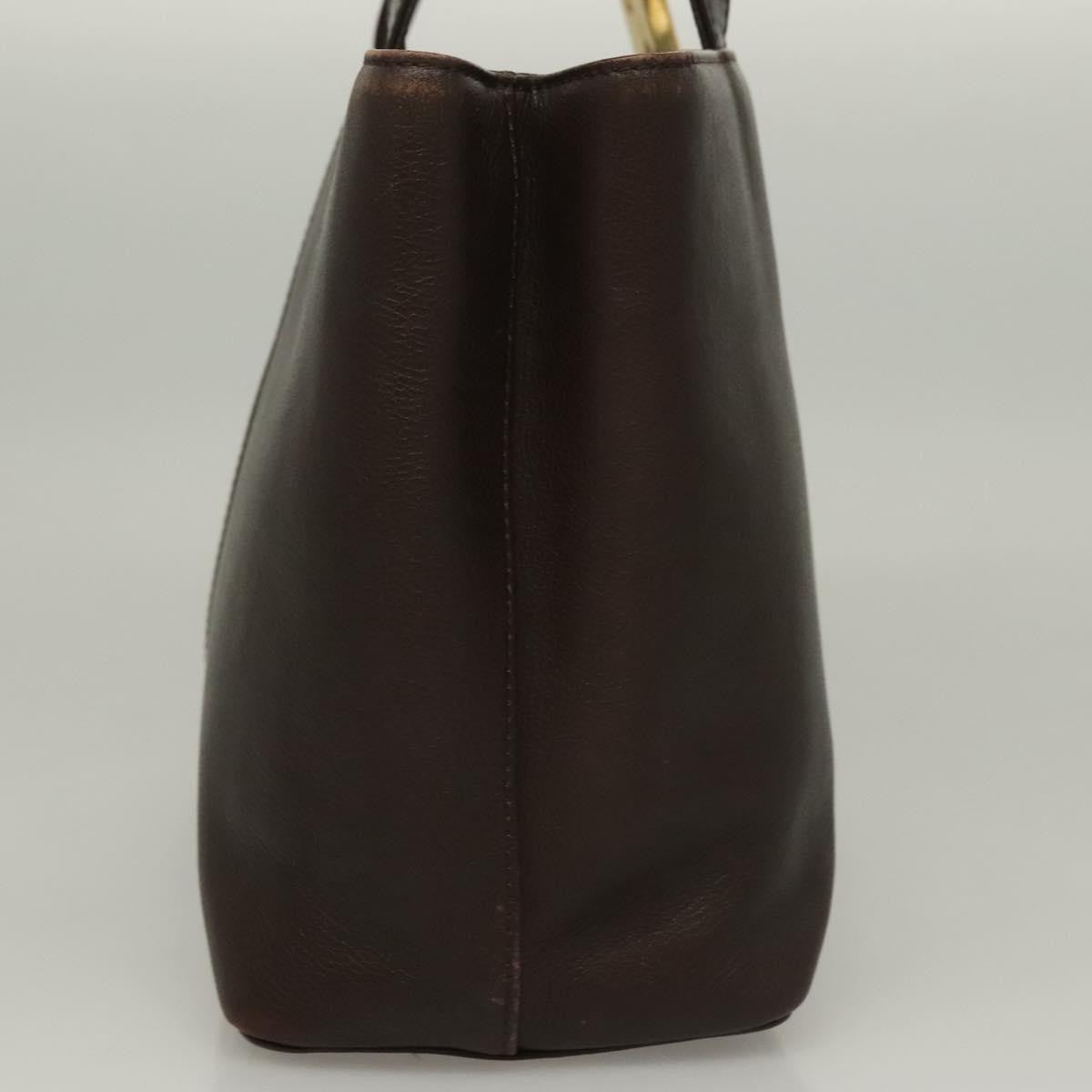 Burberry Vintage Leather Brown Leather Handbag (Pre-Owned)