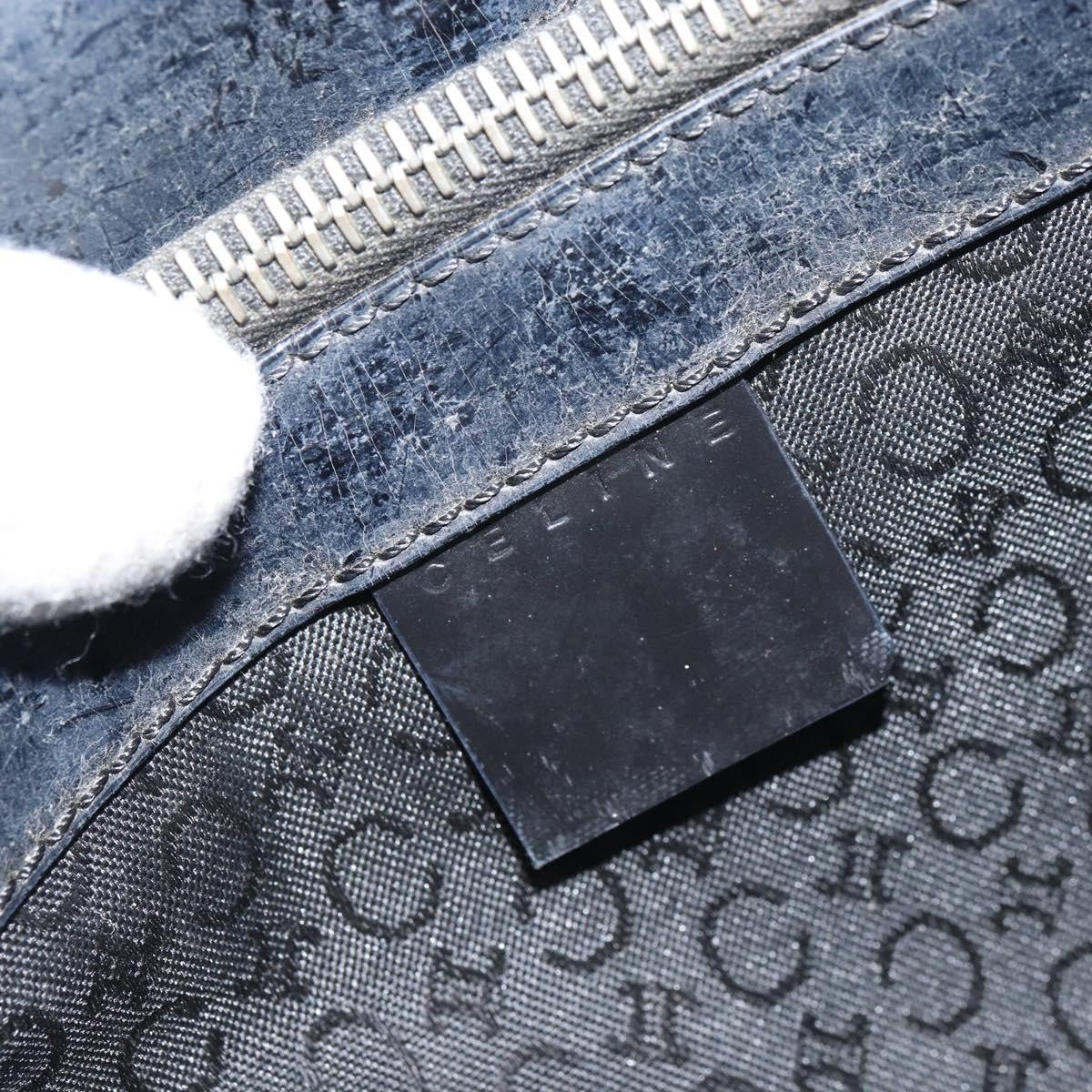 Celine Vintage Macadam Shopper Tote Venyl Black Plastic Tote Bag Bag (Pre-Owned)
