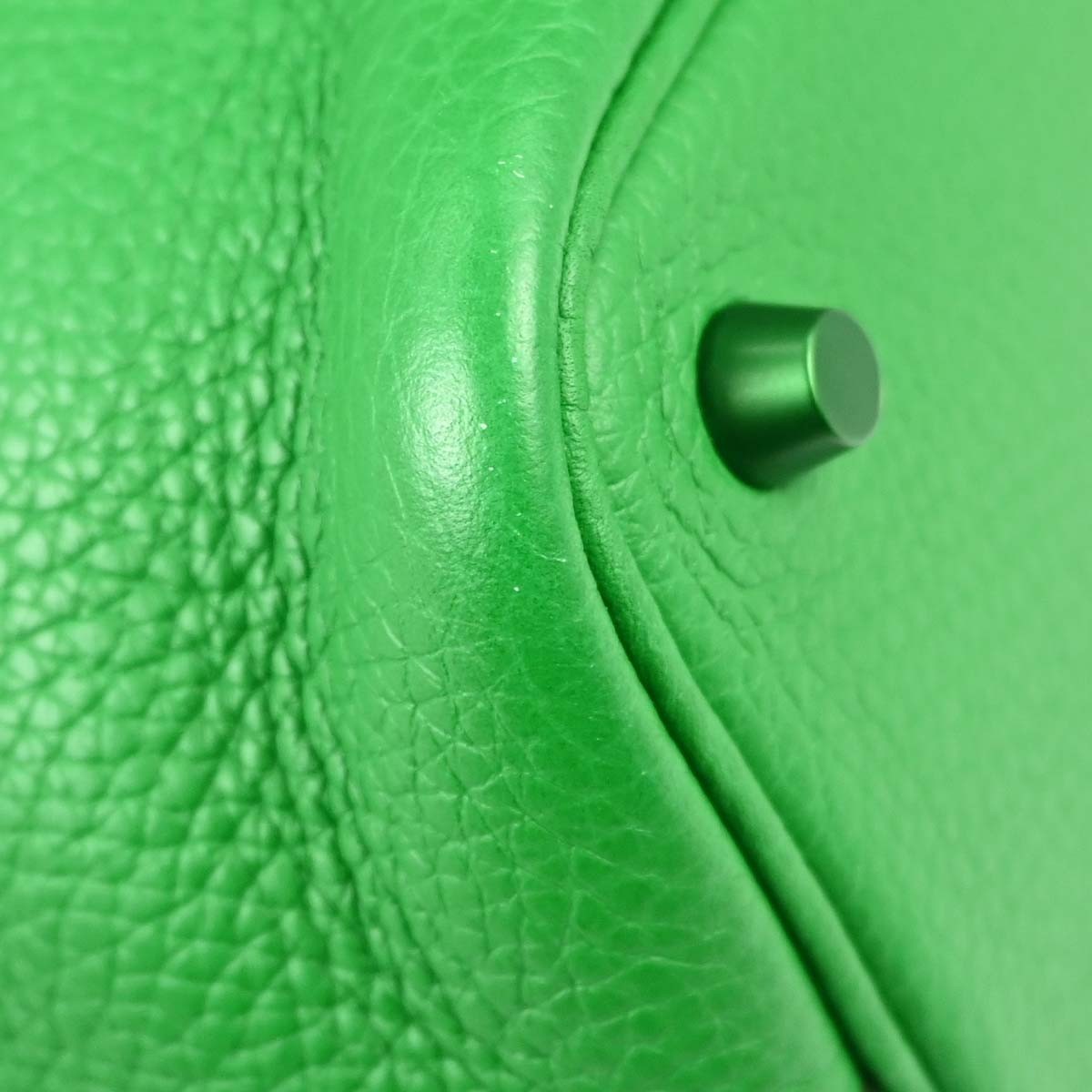 Hermes Picotin Lock Clemence Green Leather Handbag (Pre-Owned)