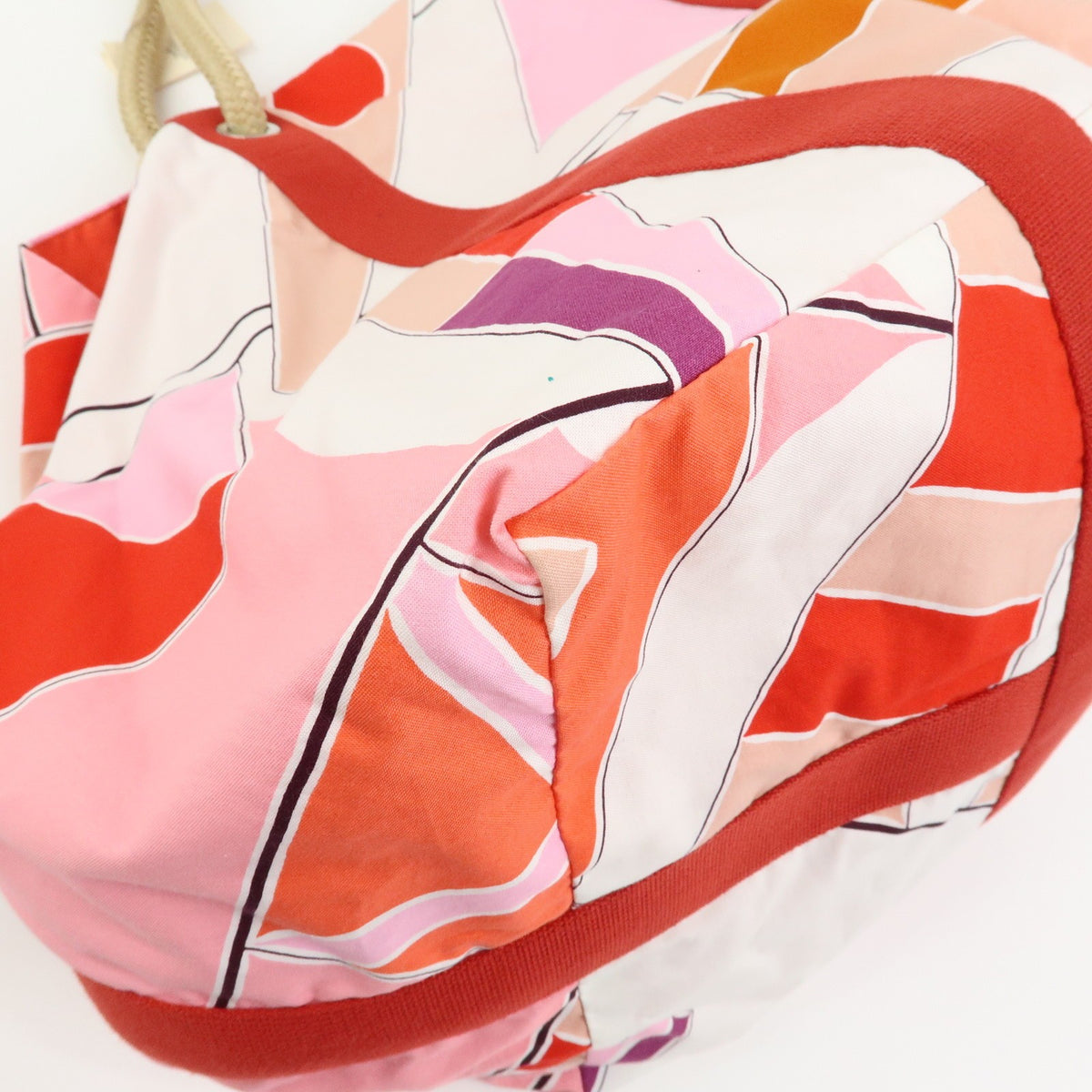 Hermes Drapeaux Au Vent Printed Canvas Multicolour Canvas Handbag (Pre-Owned)