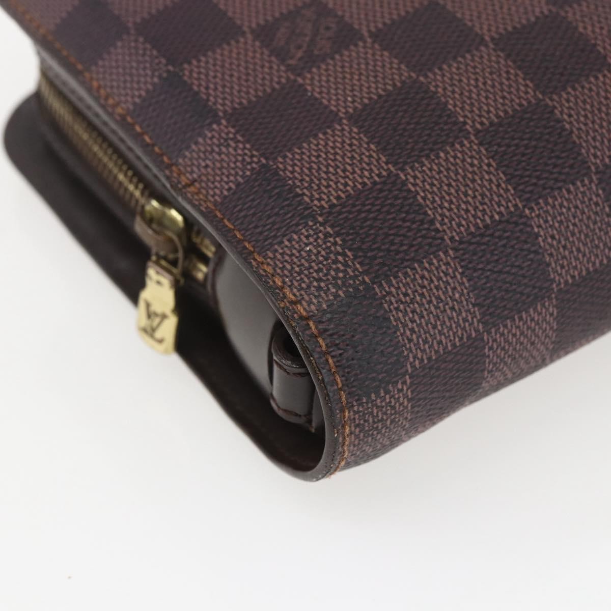 Louis Vuitton Pochette Saint Louis Damier Ebene Brown Canvas Clutche & Pouche Bag (Pre-Owned)