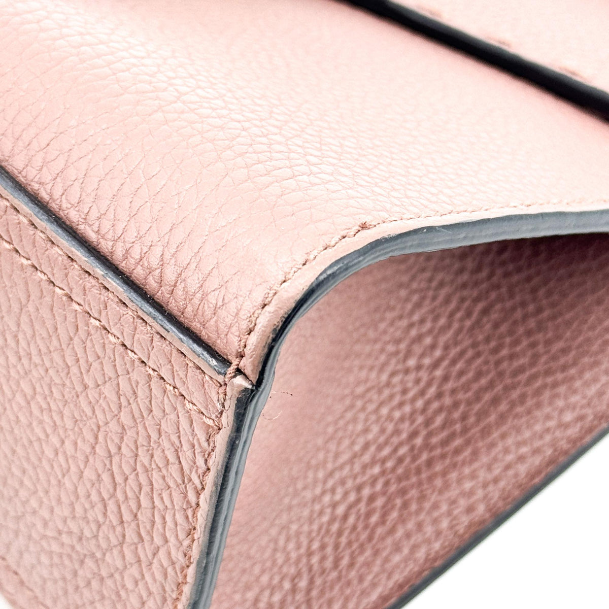 Gucci Gg Marmont Top Handle Leather Pink Leather Handbag (Pre-Owned)