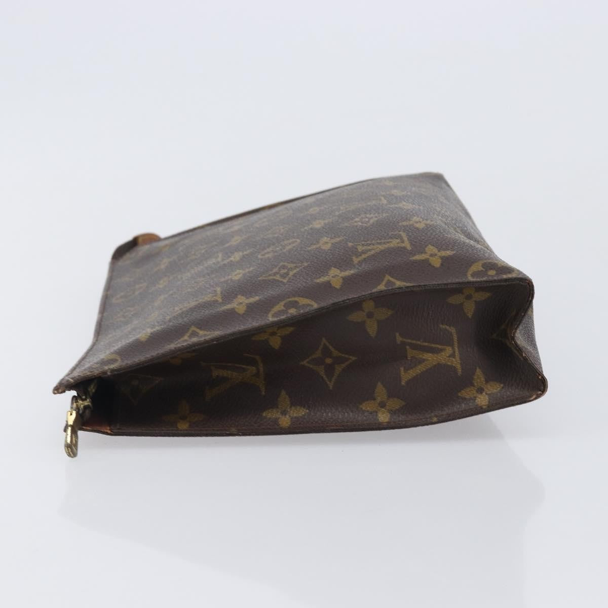 Louis Vuitton Toiletry Pouch Monogram Canvas Brown Canvas Clutche & Pouche Bag (Pre-Owned)
