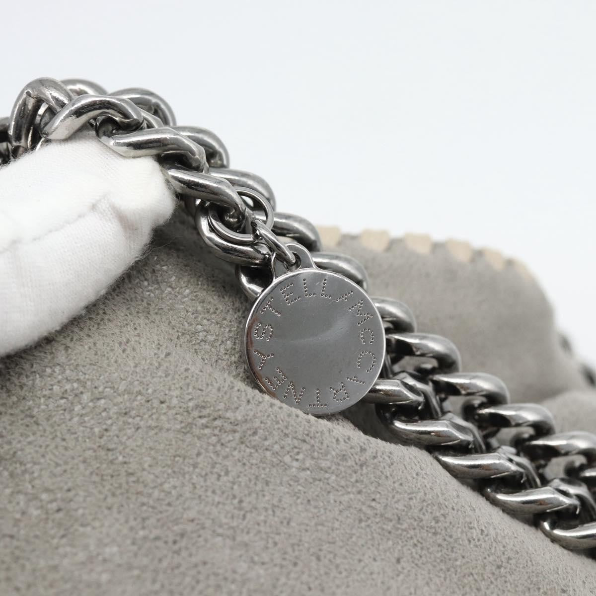 Stella Mccartney Falabella Fold Over Shaggy Deer Gray Polyester Shoulder Bag Bag (Pre-Owned)