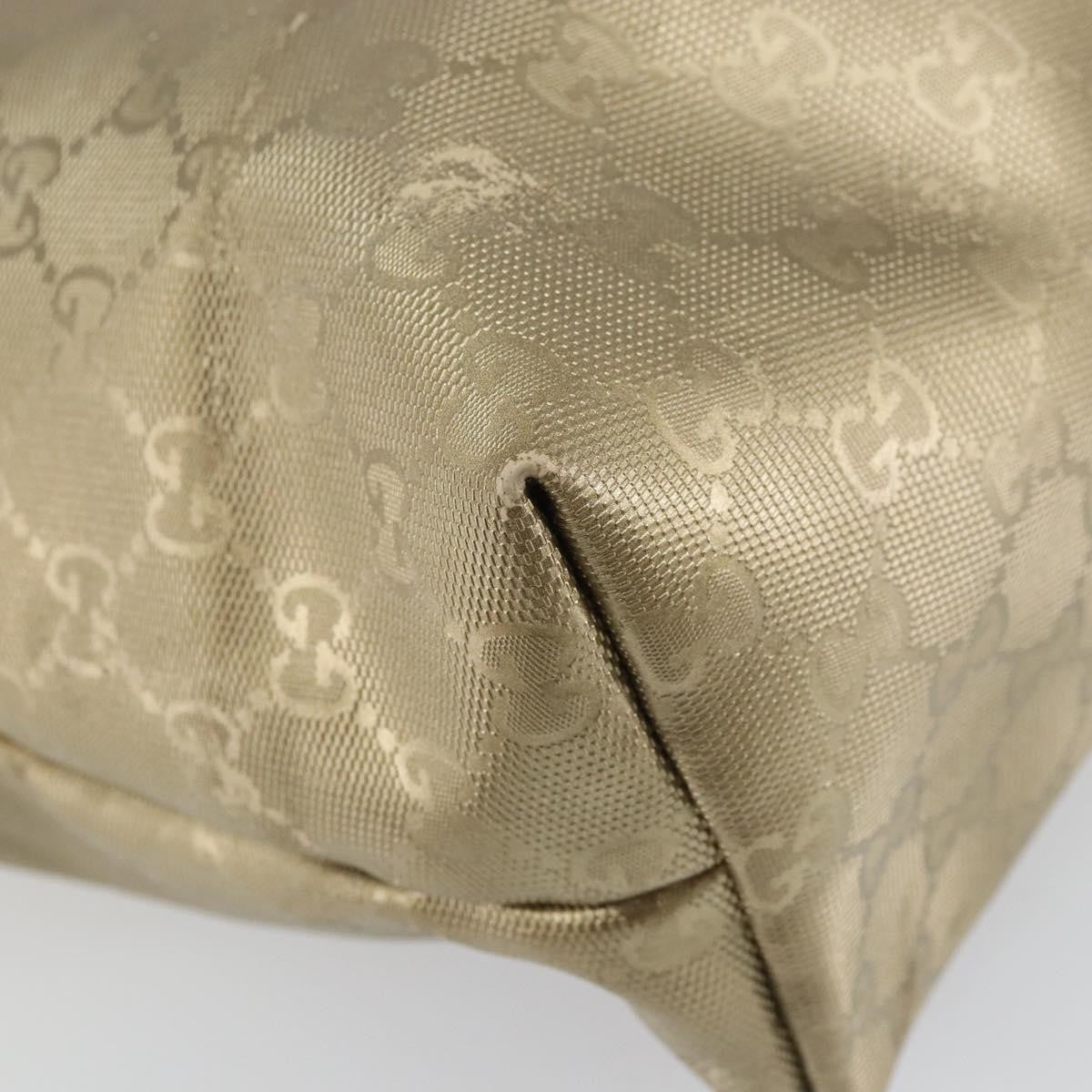 Gucci Plus Gg Imprime Gold Pvc Tote Bag Bag (Pre-Owned)