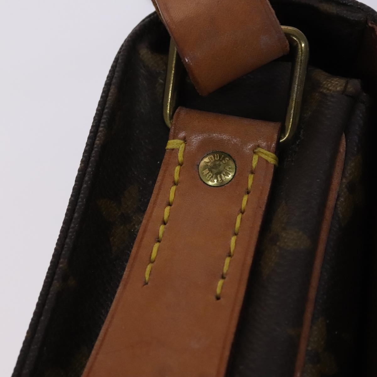 Louis Vuitton Cartouchiere Monogram Canvas Brown Canvas Shoulder Bag Bag (Pre-Owned)