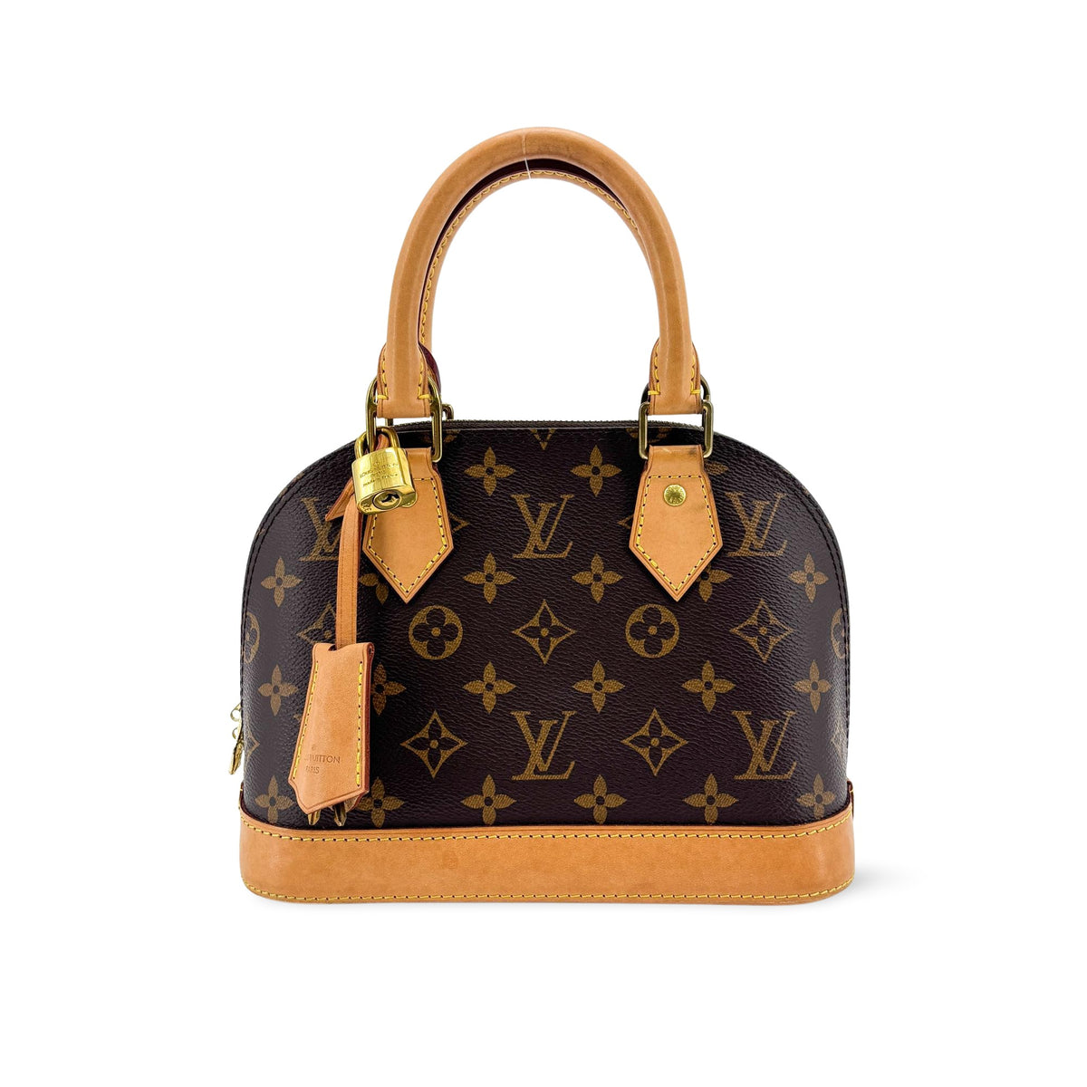 Louis Vuitton Alma Monogram Canvas Brown Canvas Handbag (Pre-Owned)