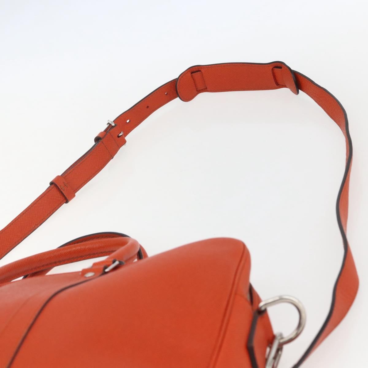 Louis Vuitton Porte-Documents Voyage Taiga Leather Orange Leather Briefcase Bag (Pre-Owned)