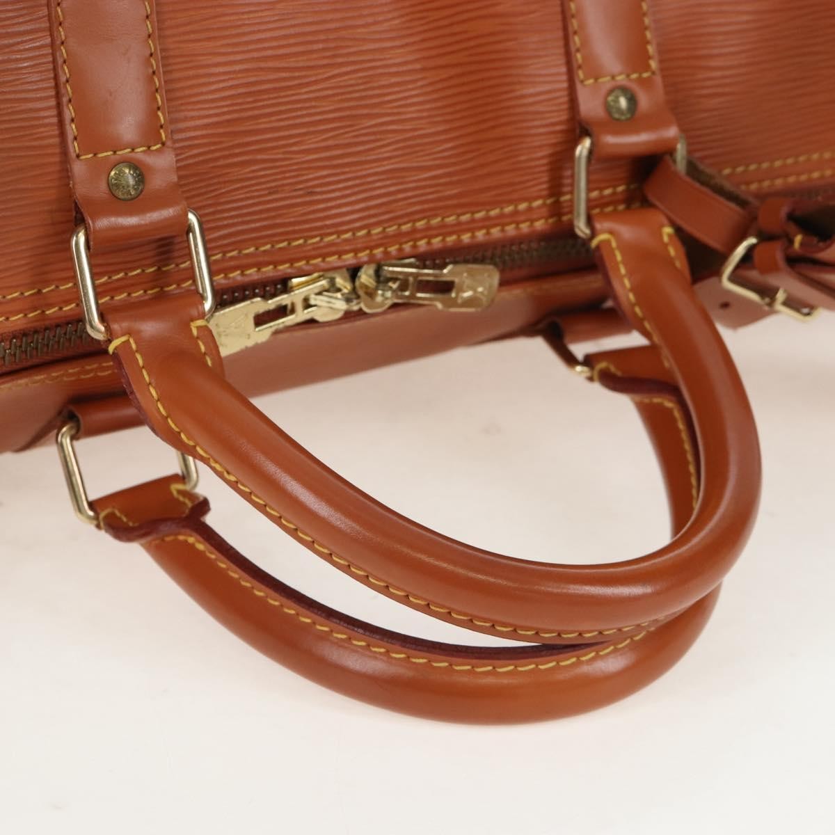 Louis Vuitton Keepall Epi Leather Gold Leather Travel Bag Bag (Pre-Owned)