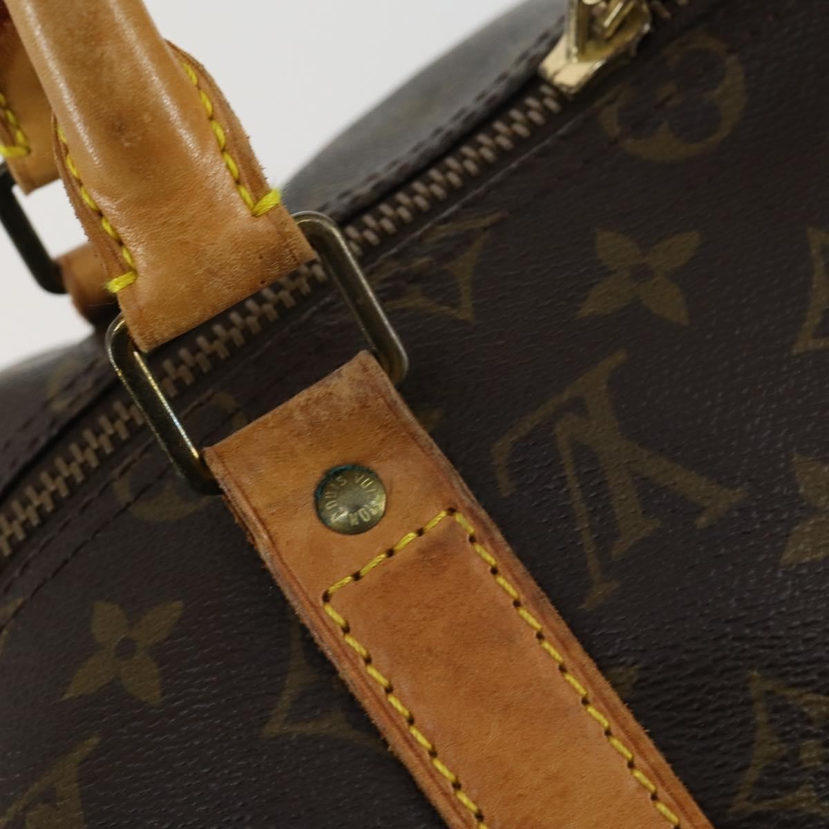Louis Vuitton Keepall Monogram Canvas Brown Canvas Travel Bag Bag (Pre-Owned)