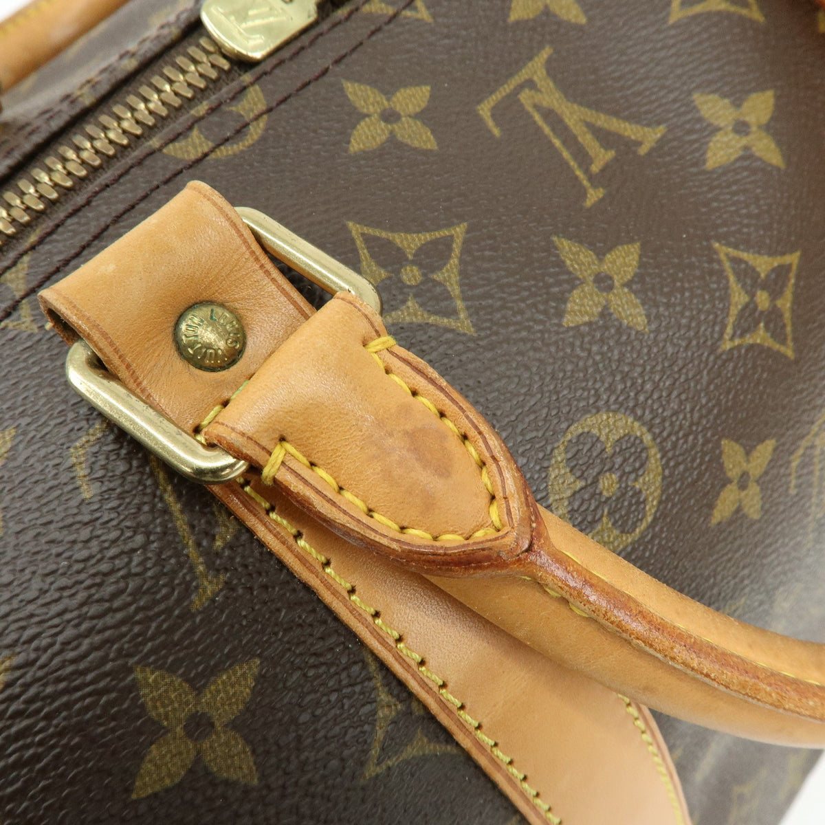 Louis Vuitton Keepall Bandouliere Monogram Canvas Brown Canvas Travel Bag Bag (Pre-Owned)
