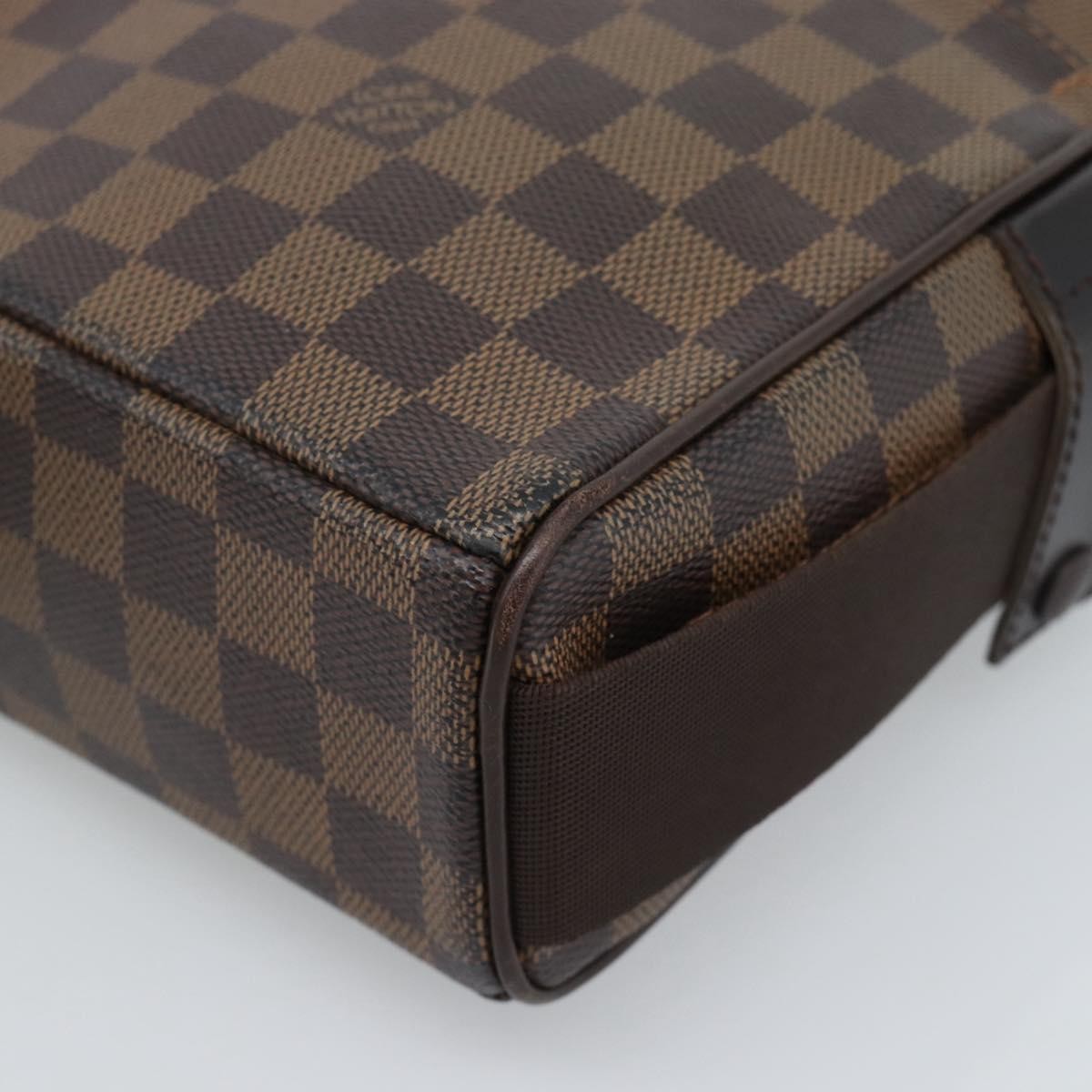 Louis Vuitton Olav Damier Ebene Brown Canvas Shoulder Bag Bag (Pre-Owned)