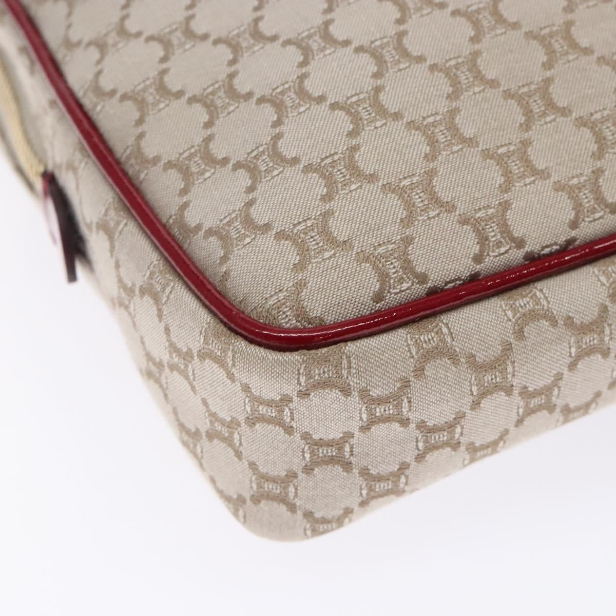 Celine Vintage Macadam Canvas Beige Canvas Shoulder Bag Bag (Pre-Owned)