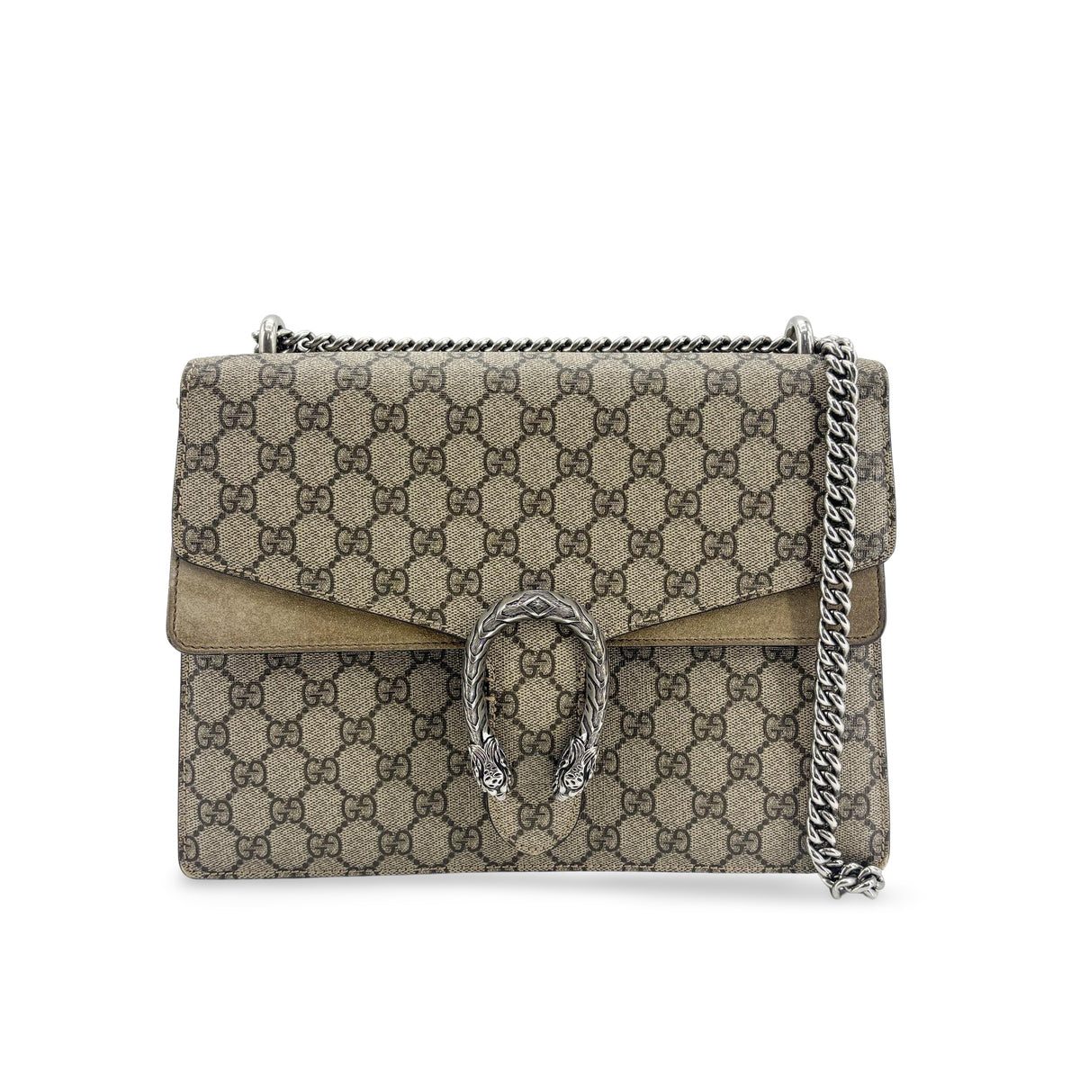 Gucci Dionysus Gg Coated Canvas Brown Canvas Shoulder Bag Bag (Pre-Owned)