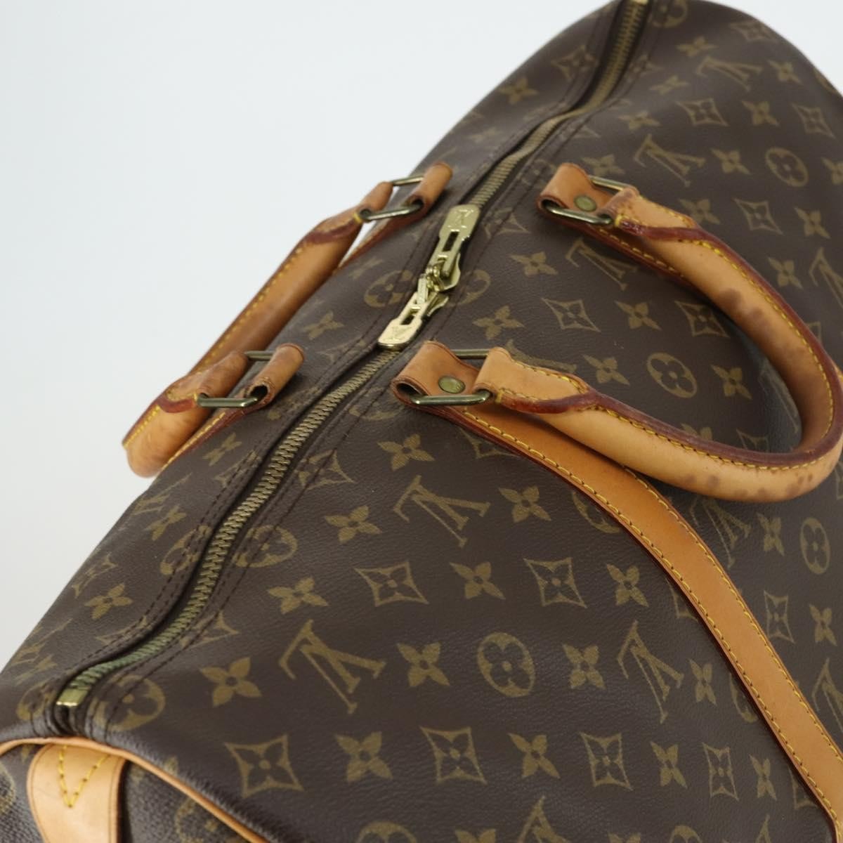 Louis Vuitton Keepall Monogram Canvas Brown Canvas Travel Bag Bag (Pre-Owned)