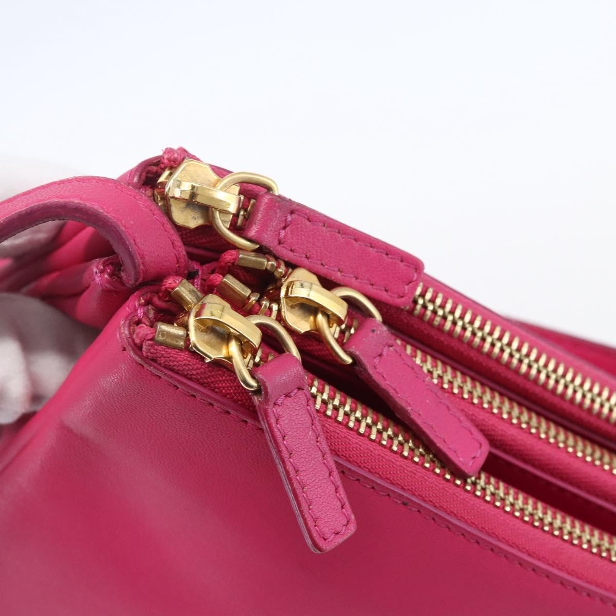 Celine Trio Leather Pink Leather Shoulder Bag Bag (Pre-Owned)
